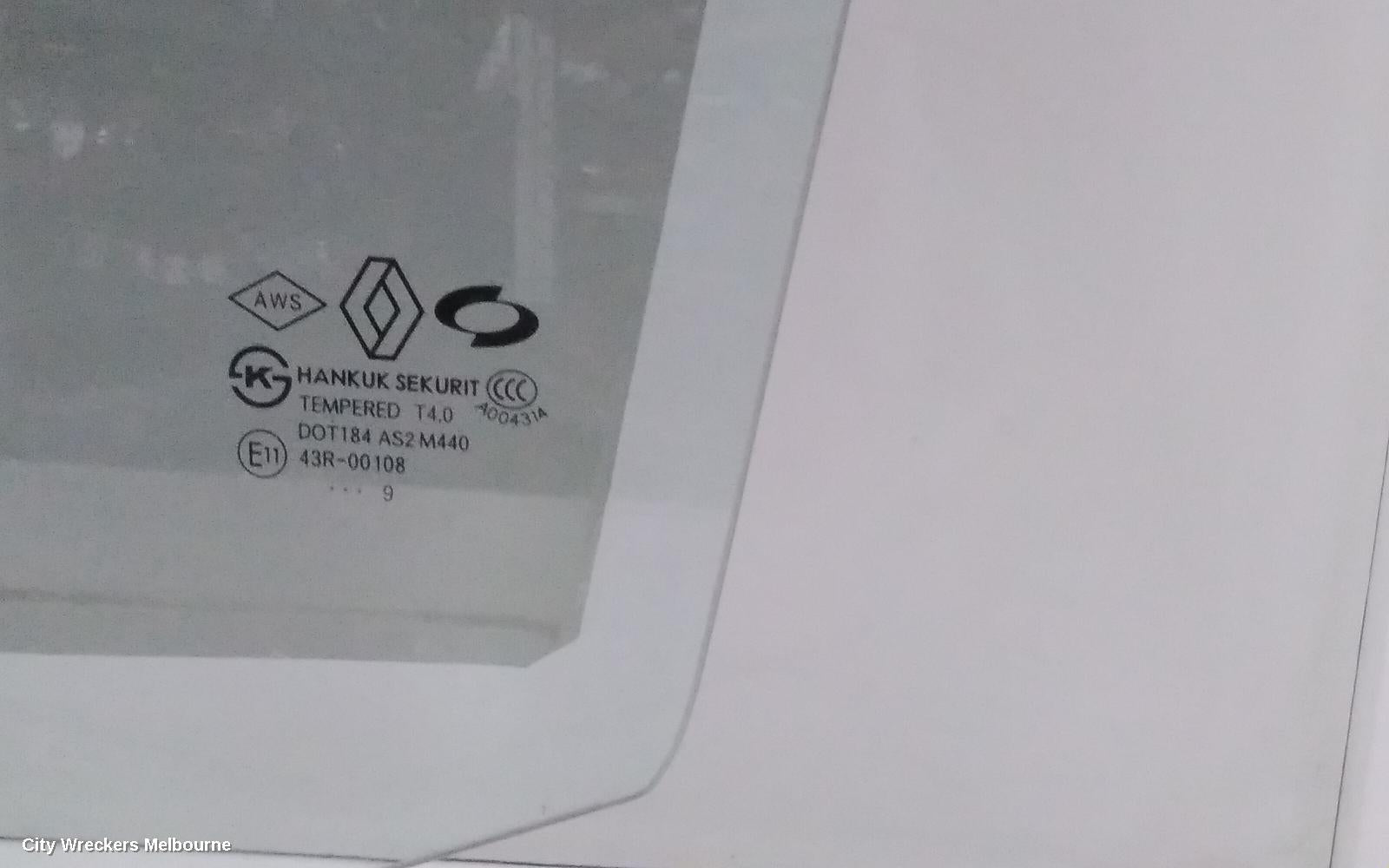 RENAULT KALEOS LEFT FRONT DOOR WINDOW, H45, WAGON, 09/2008 - 04/2016 - Image 2