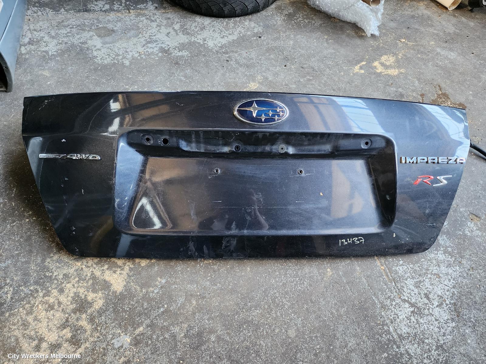 SUBARU IMPREZA BOOTLID/TAILGATE, BOOTLID, G3, STANDARD TYPE, SPOILERED TYPE, 04/2007 - 11/2011 - Image 3