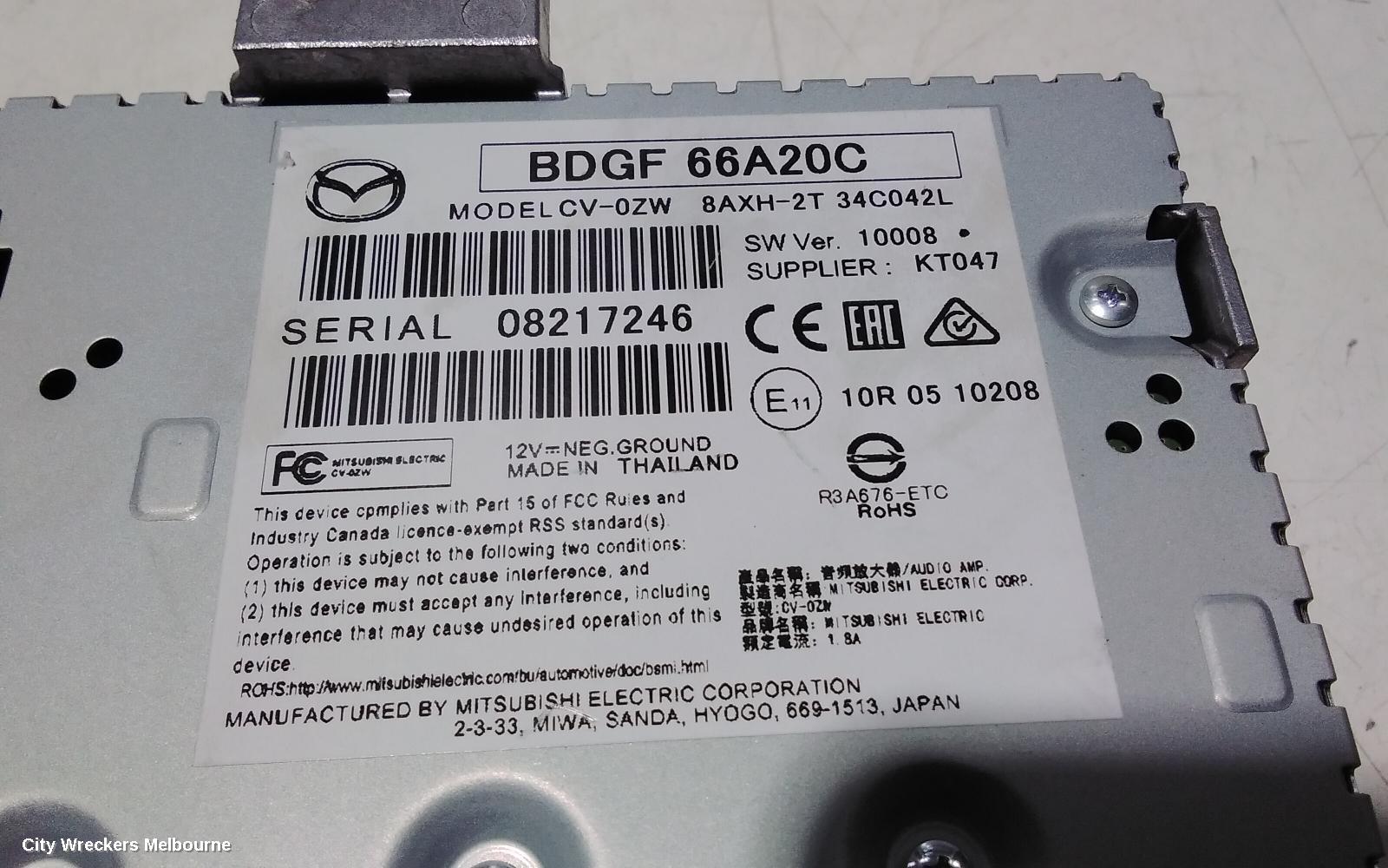 MAZDA 3 RADIO/CD/DVD/SAT/TV, BOSE AMPLIFIER, BP, 03/2019 ONWARDS - Image 3