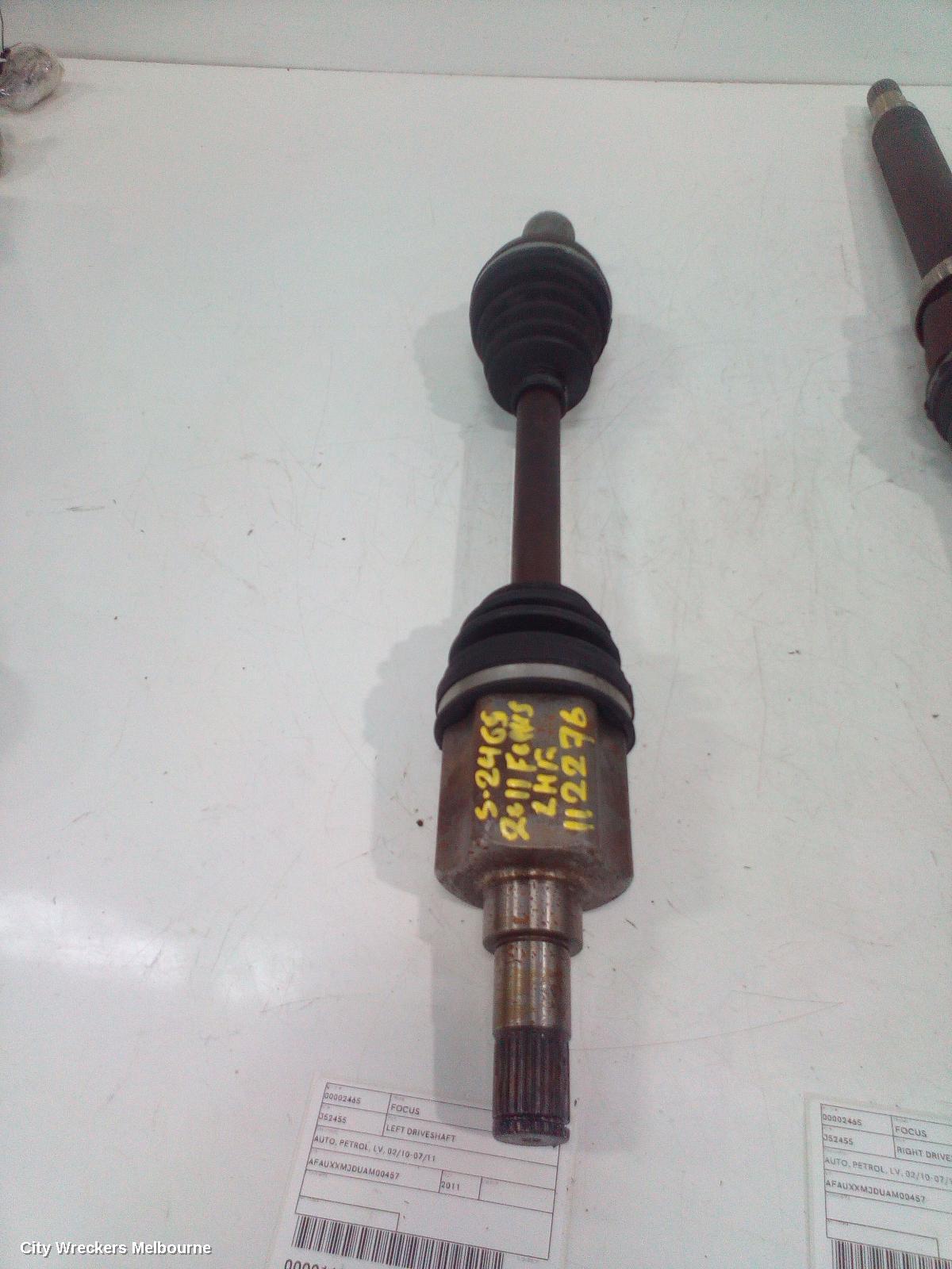 FORD FOCUS LEFT DRIVESHAFT, AUTO, PETROL, LV, 02/2010 - 07/2011 - Image 2