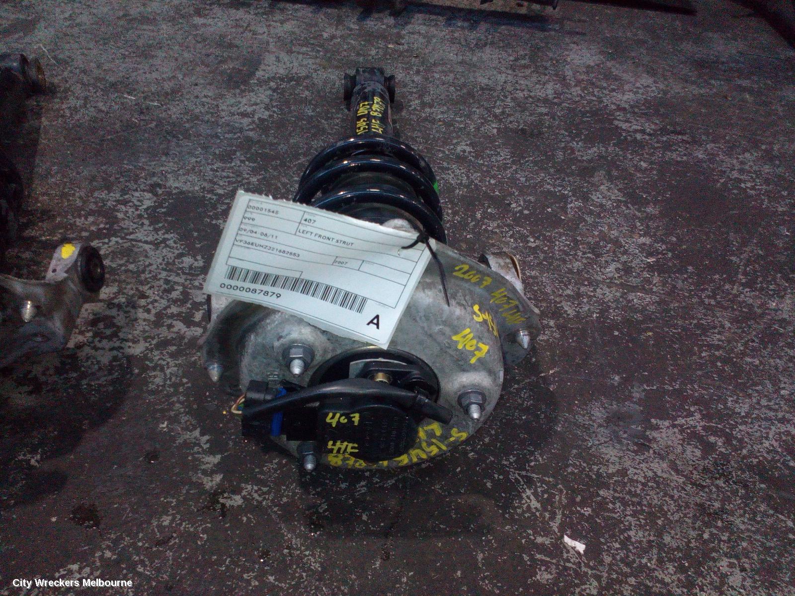 PEUGEOT 407 LEFT FRONT STRUT, 09/2004 - 06/2011 - Image 1