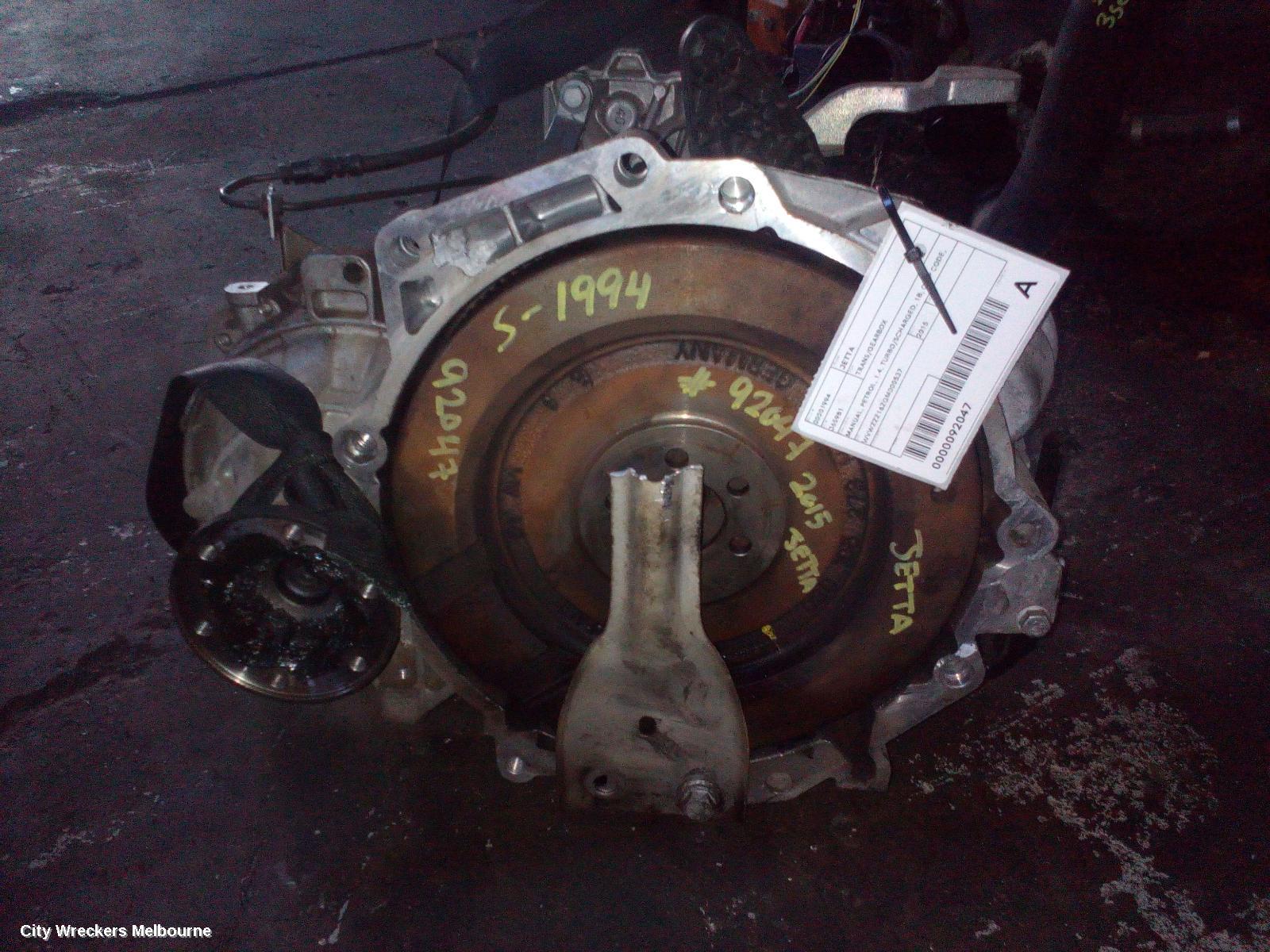 VOLKSWAGEN JETTA TRANS/GEARBOX, MANUAL, PETROL, 1.4, TURBO/SCHARGED, 1B, QWP CODE, 02/2011 - 12/2017 - Image 1