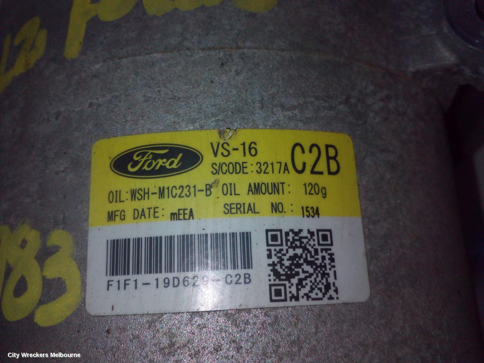 FORD FOCUS A/C COMPRESSOR, LZ, 1.5, PETROL, 07/2015 - 11/2018 - Image 1