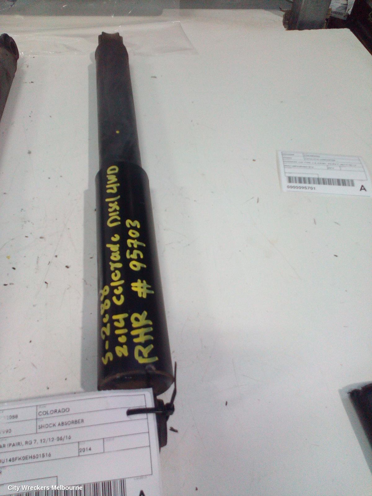 HOLDEN COLORADO SHOCK ABSORBER, REAR (PAIR), RG 7, 12/2012 - 06/2016 - Image 2