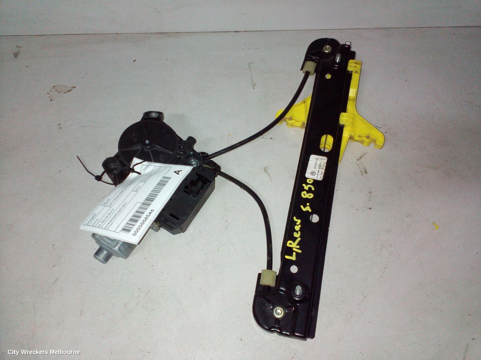 VOLKSWAGEN POLO LEFT REAR WND REG/MOTOR, 6R, 05/2010 - 09/2017 - Image 1