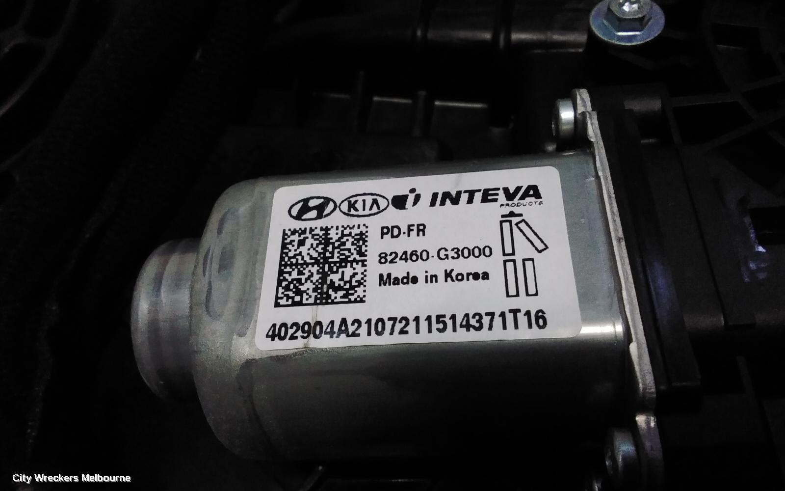 HYUNDAI I30 RIGHT FRONT WINDOW REG/MOTOR, PD, HATCH, DOOR REG ASSY (REG AND MOTOR), 2 PIN TYPE, 03/2017 ONWARDS - Image 2