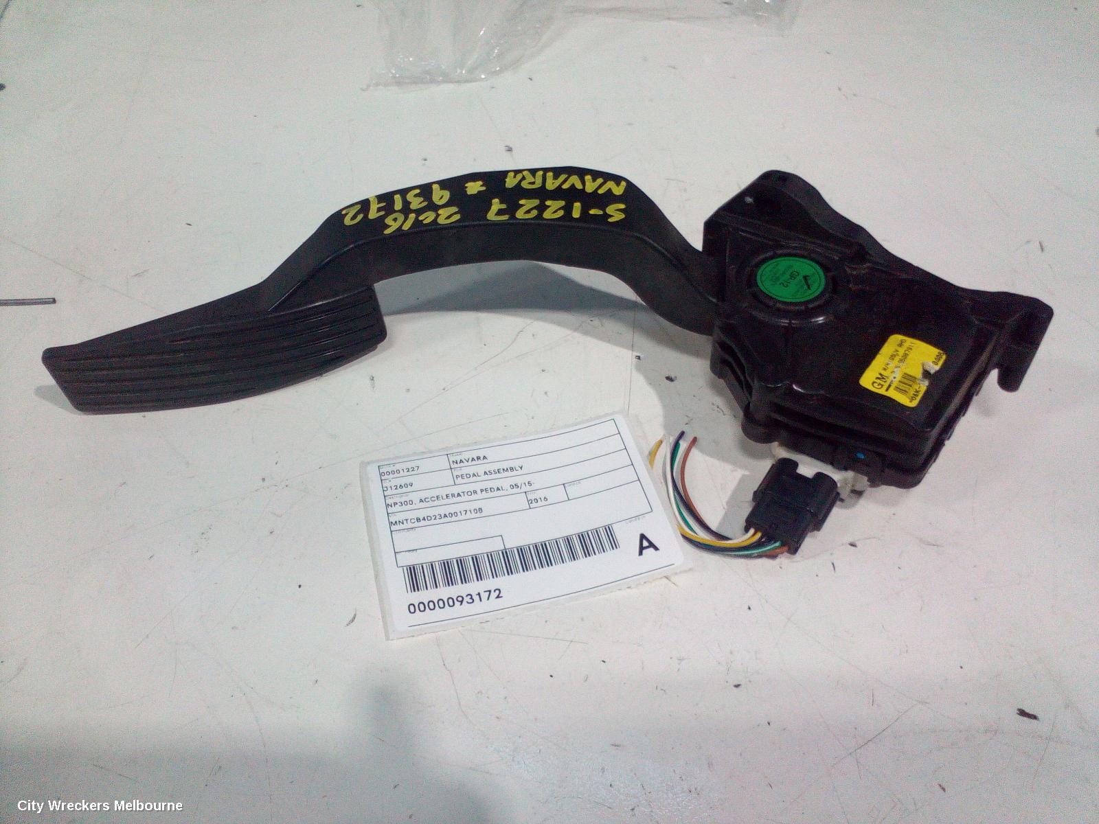 NISSAN NAVARA PEDAL ASSEMBLY, NP300, ACCELERATOR PEDAL, 05/2015 ONWARDS - Image 3