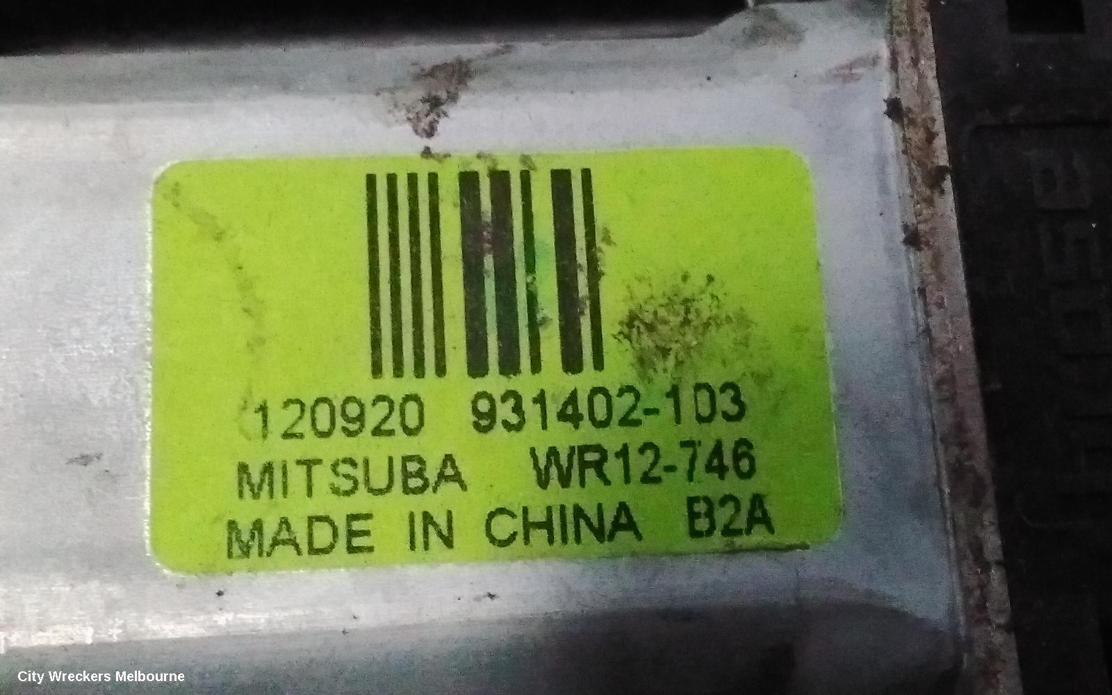 JEEP GRANDCHEROKEE LEFT REAR WND REG/MOTOR, WK, 10/2010 - 02/2022 - Image 3