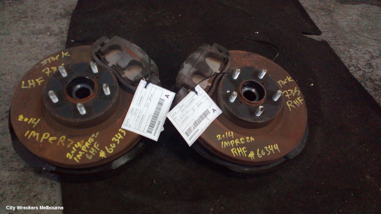 SUBARU IMPREZA LEFT FRONT HUB ASSEMBLY, G4, ABS TYPE, 08/2013 - 10/2016 - Image 2
