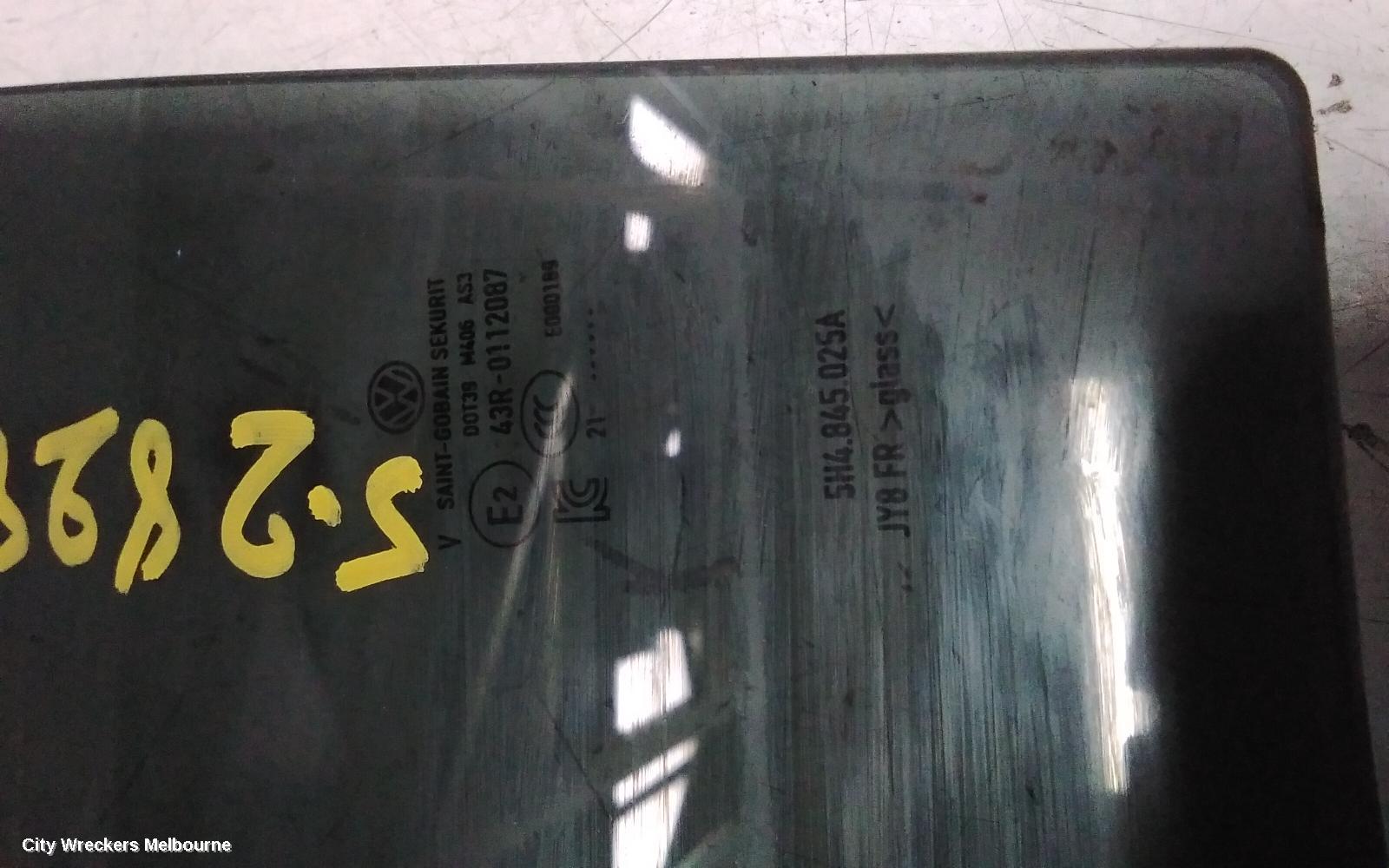 VOLKSWAGEN GOLF LEFT REAR DOOR WINDOW, GEN 8, 09/2020 ONWARDS - Image 3