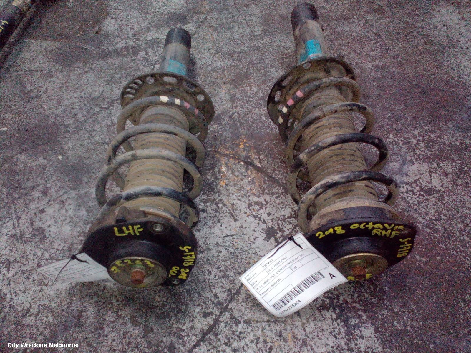 SKODA OCTAVIA RIGHT FRONT STRUT, 1Z, 2.0, DIESEL, FWD, STANDARD TYPE, 01/2004 - 10/2013 - Image 2