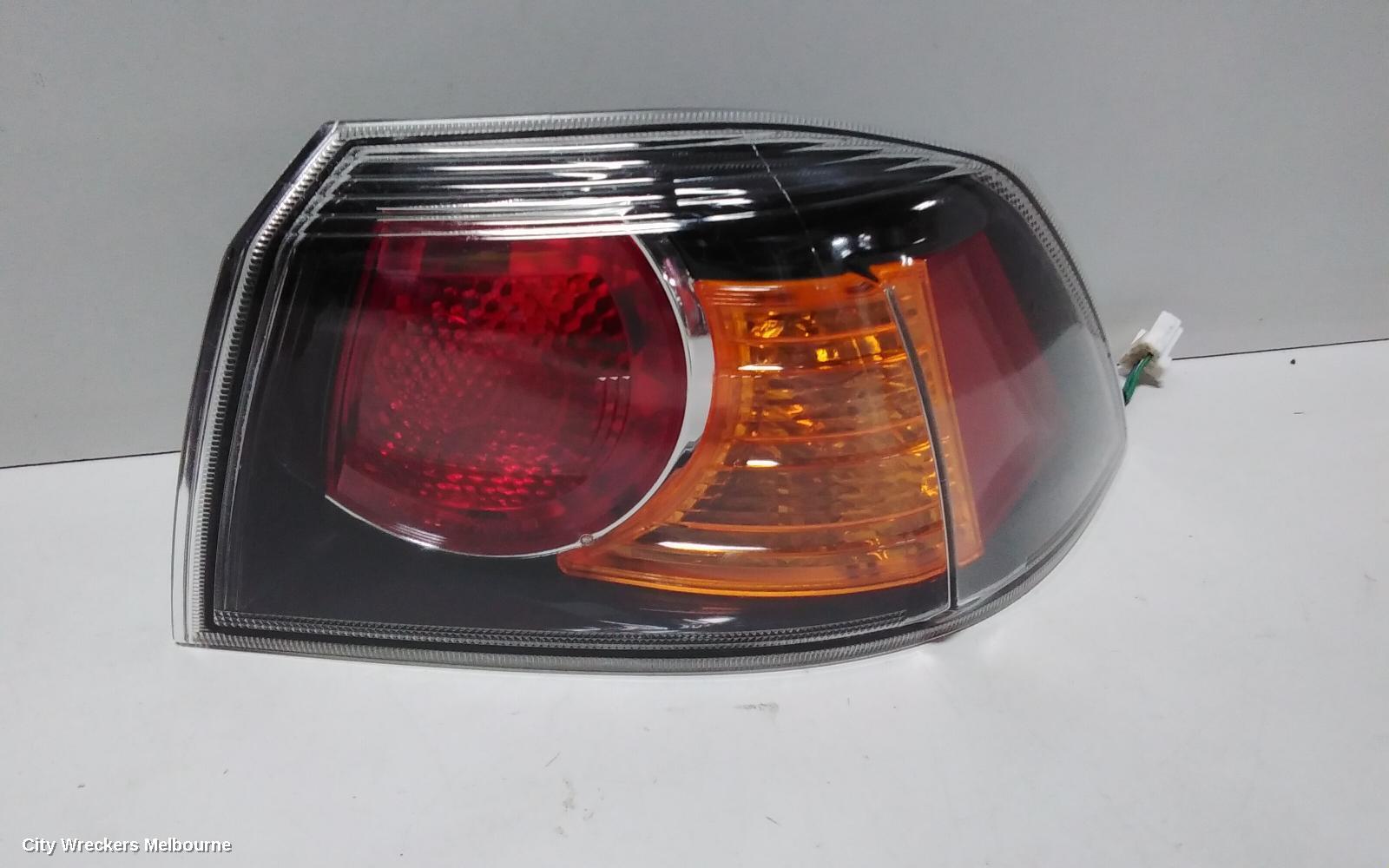 MITSUBISHI LANCER RIGHT TAILLIGHT, CJ-CF, SEDAN, BLACK INSERT TYPE, 09/2008 - 12/2017 - Image 1