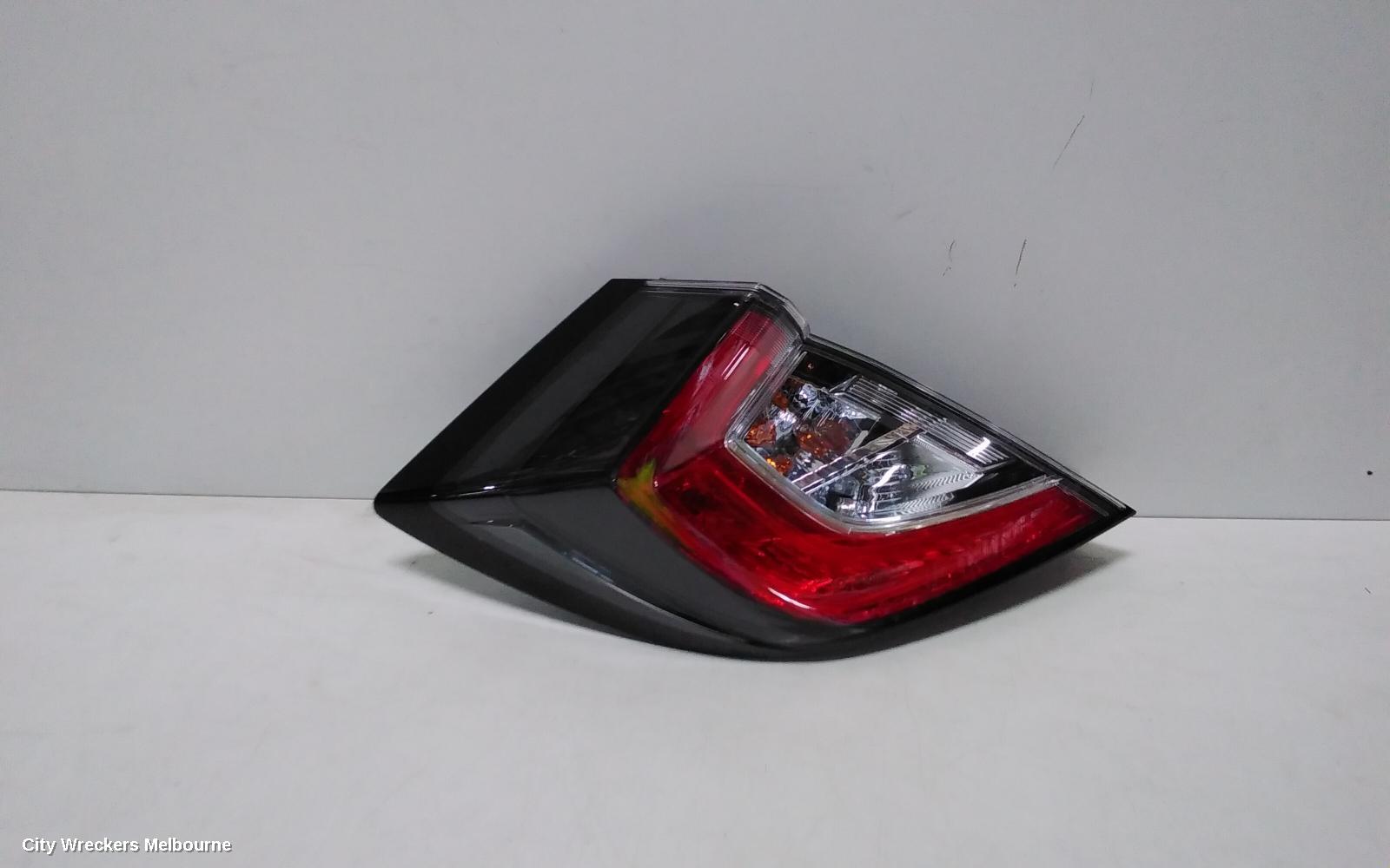 HONDA CIVIC LEFT TAILLIGHT, IN BODY, HATCH, 10TH GEN, LED TYPE, 02/2017 - 08/2021 - Image 1