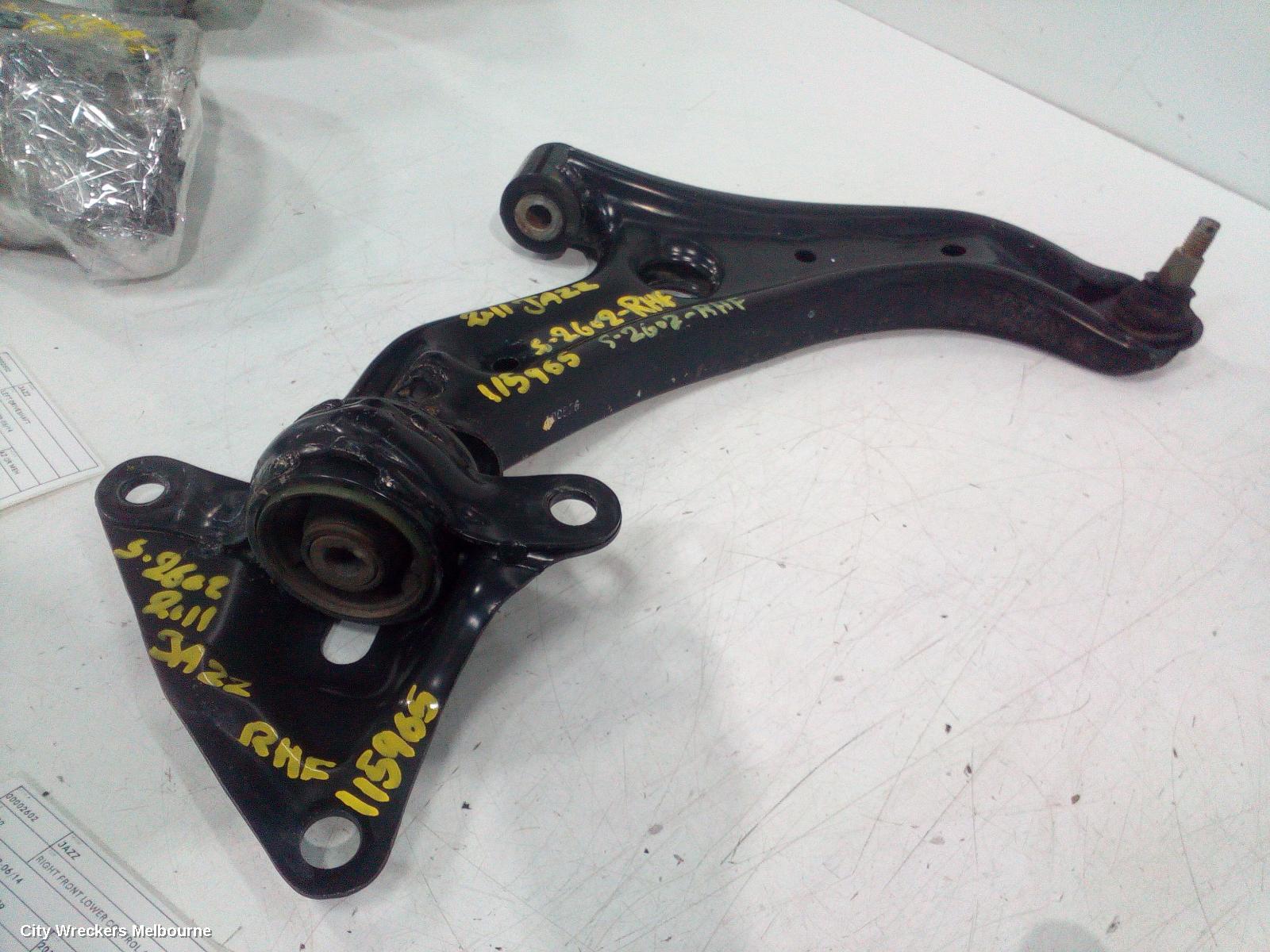 HONDA JAZZ RIGHT FRONT LOWER CONTROL ARM, GE/GP, 08/2008 - 06/2014 - Image 2