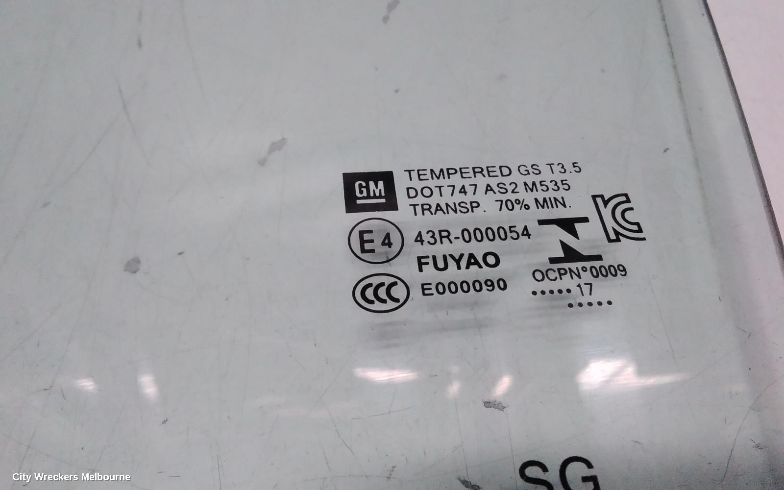 HOLDEN ASTRA LEFT REAR DOOR WINDOW, BL, SEDAN, 05/2017 - 12/2020 - Image 3