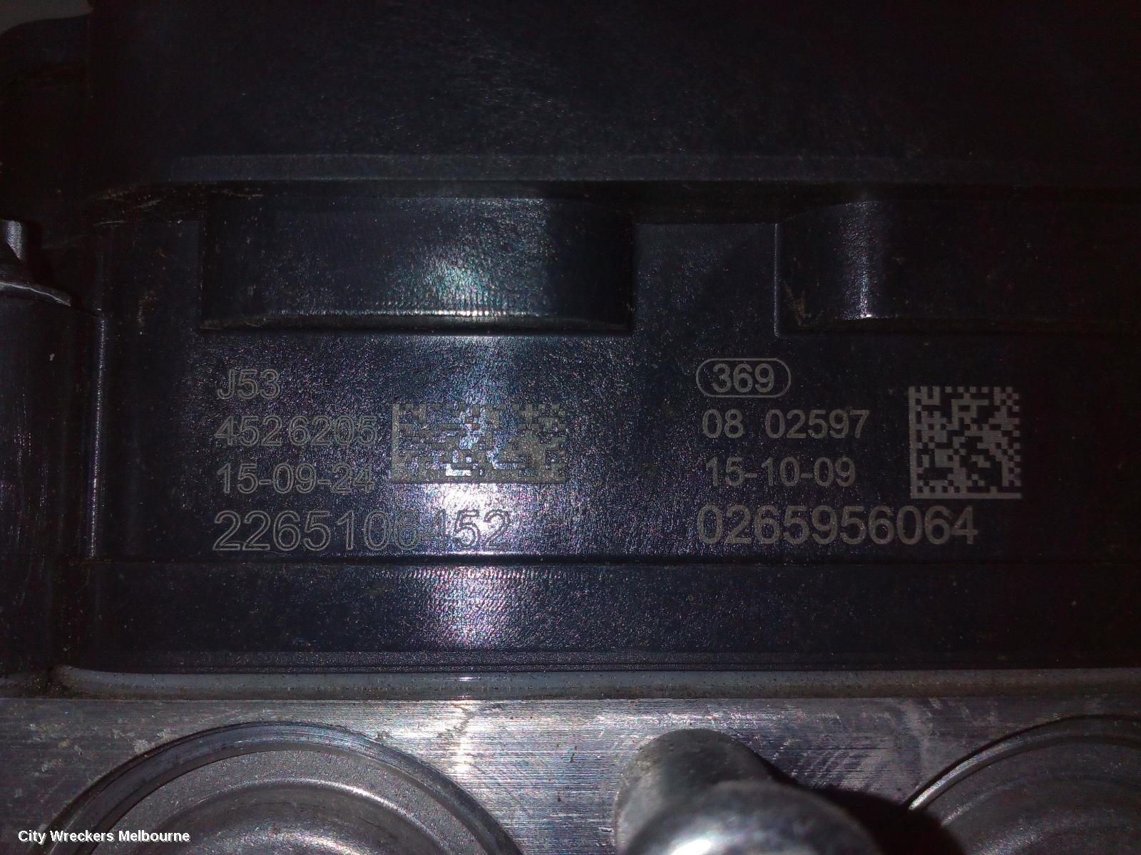HOLDEN COMMODORE ABS PUMP/MODULATOR, VF, NON TRACTION CONTROL TYPE, 05/2013 - 12/2017 - Image 1
