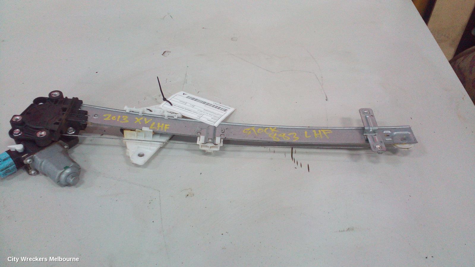 SUBARU XV LEFT FRONT WINDOW REG/MOTOR, POWER, G4X, 08/2011 - 04/2017 - Image 1