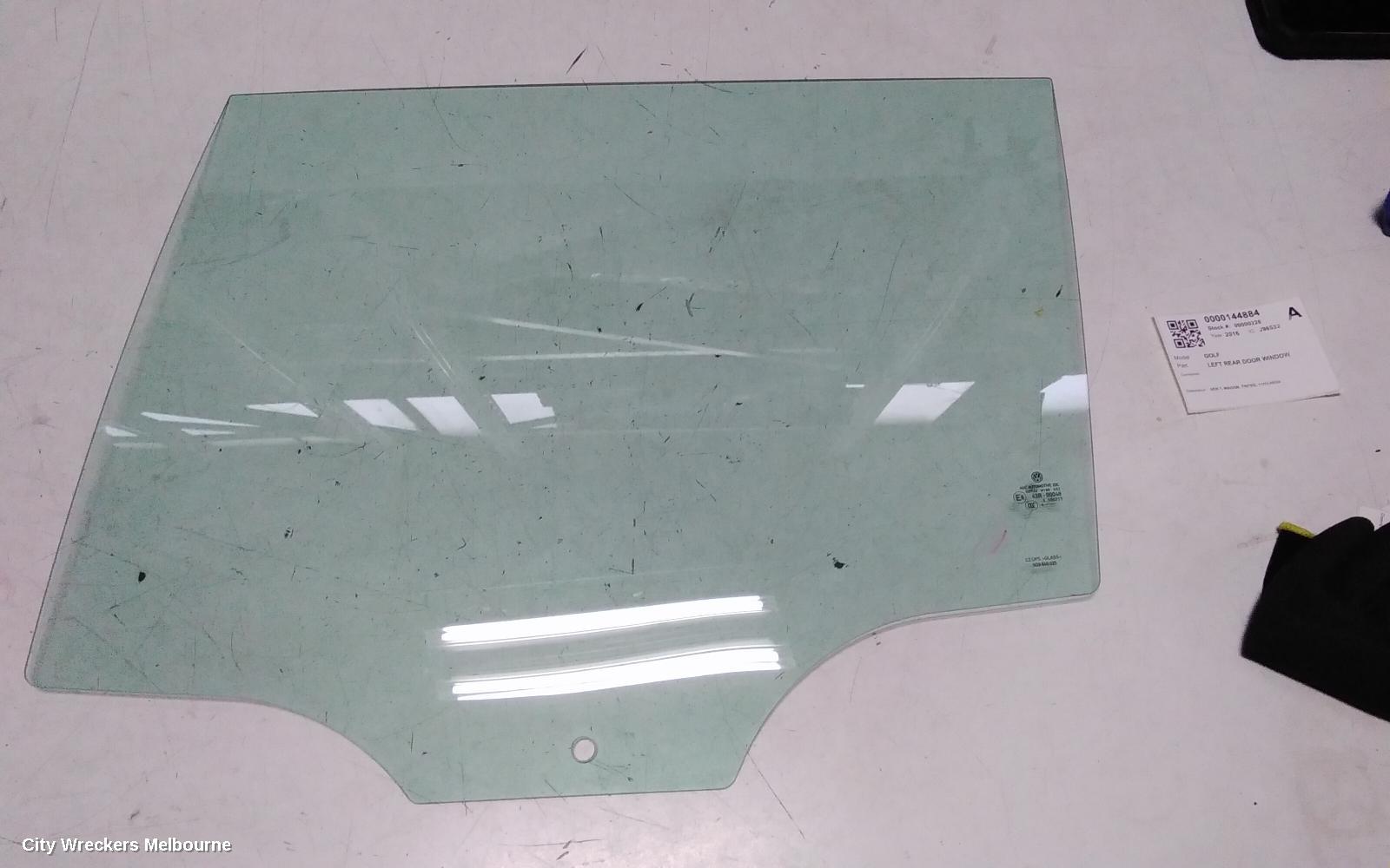 VOLKSWAGEN GOLF LEFT REAR DOOR WINDOW, GEN 7, WAGON, TINTED, 11/2012 - 08/2020 - Image 1