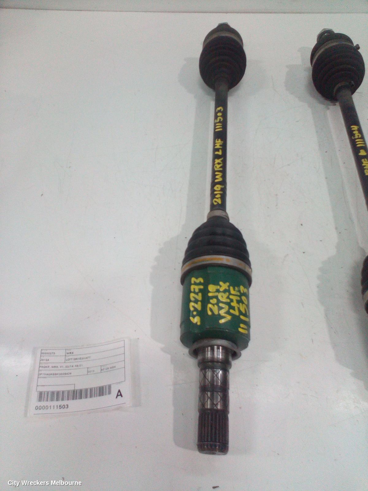 SUBARU WRX LEFT DRIVESHAFT, FRONT, WRX, V1, 03/2014 - 10/2021 - Image 2