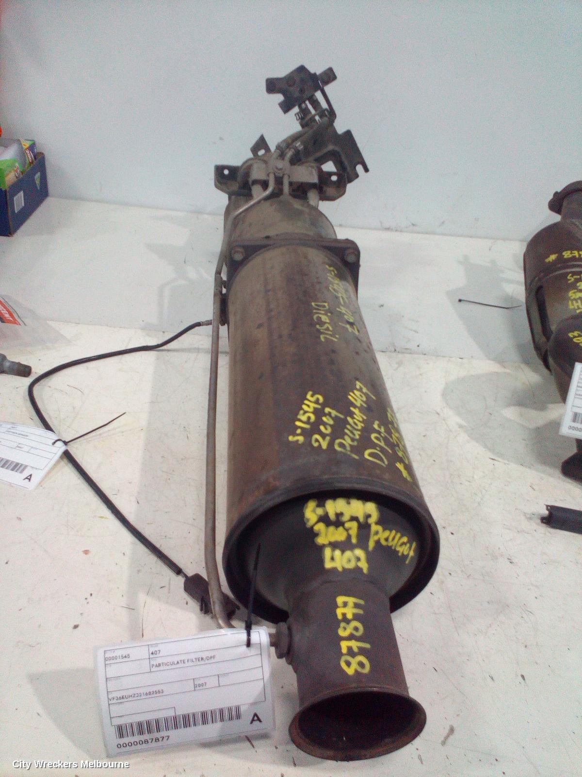 PEUGEOT 407 PARTICULATE FILTER/DPF - Image 1