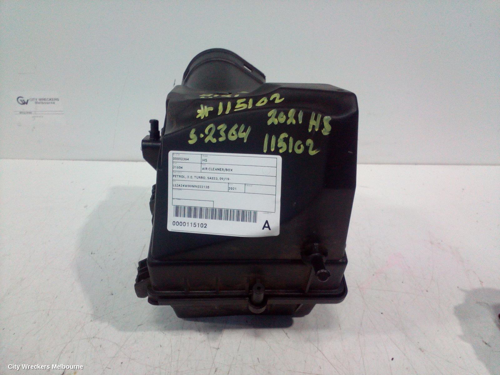 MG HS AIR CLEANER/BOX, PETROL, 2.0, TURBO, SAS23, 09/2019 ONWARDS - Image 1