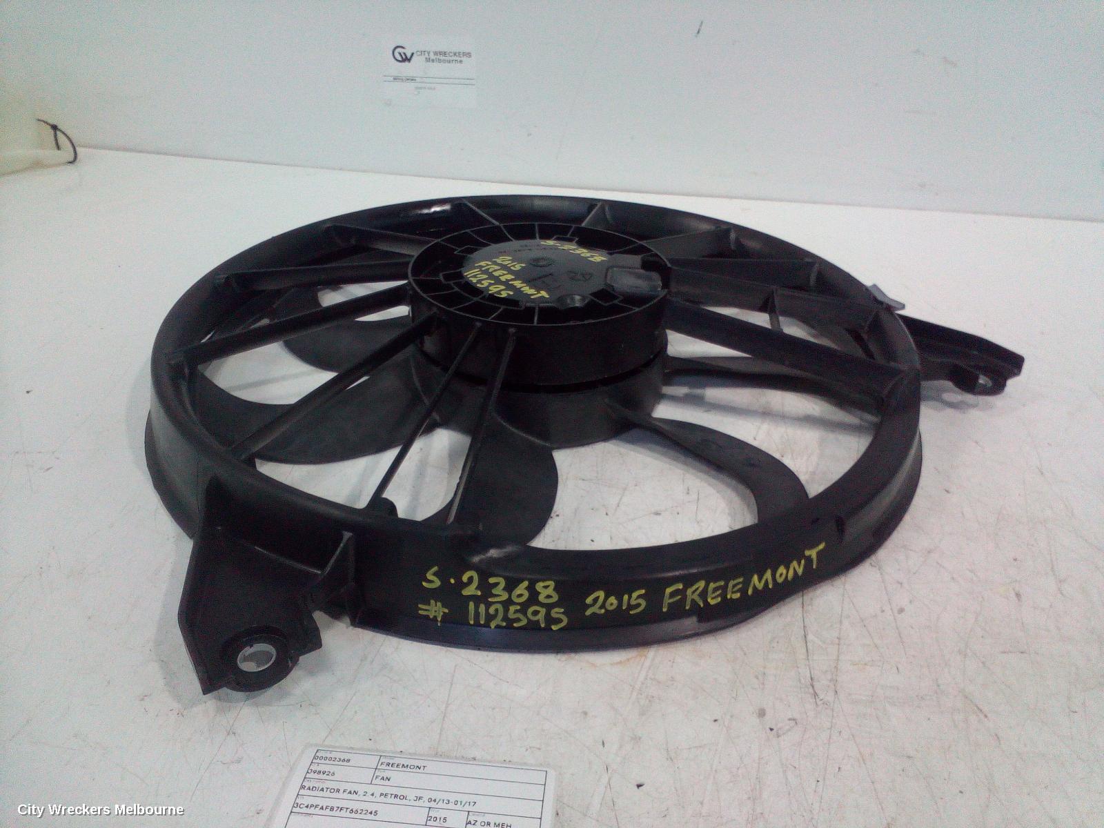 FIAT FREEMONT FAN, RADIATOR FAN, 2.4, PETROL, JF, 04/2013 - 01/2017 - Image 3