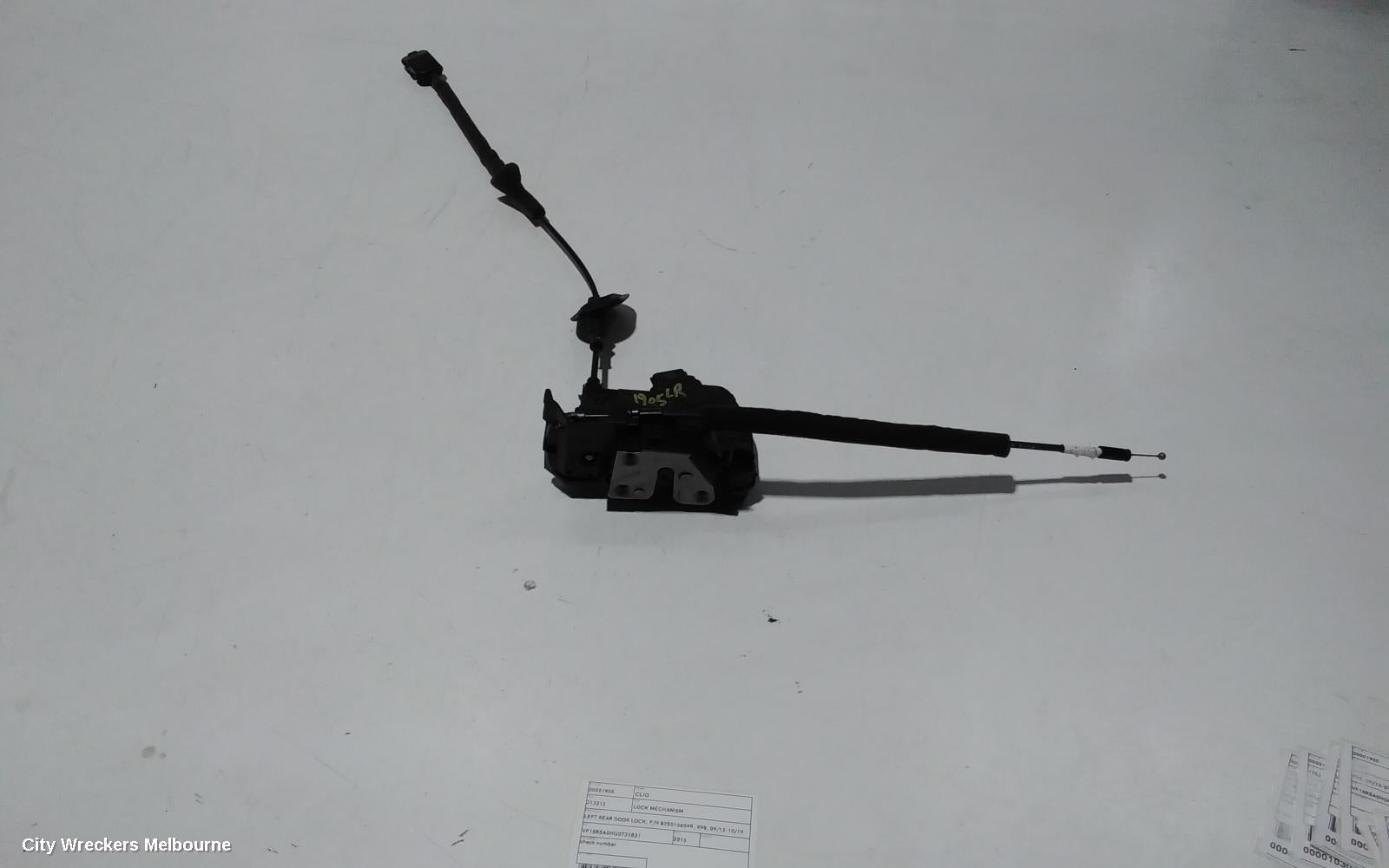 RENAULT CLIO DOOR/BOOT/GATE LOCK, LEFT REAR DOOR LOCK, P/N 825016604R, X98, 09/2013 - 10/2019 - Image 3