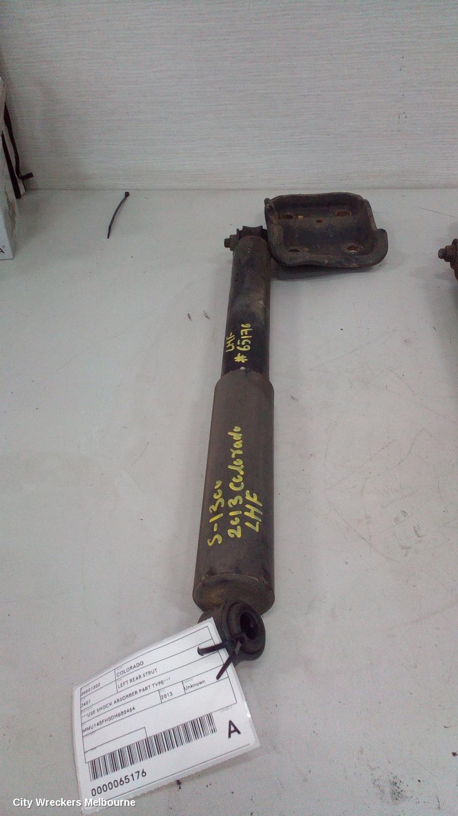 HOLDEN COLORADO LEFT REAR STRUT, ***USE SHOCK ABSORBER PART TYPE*** - Image 1