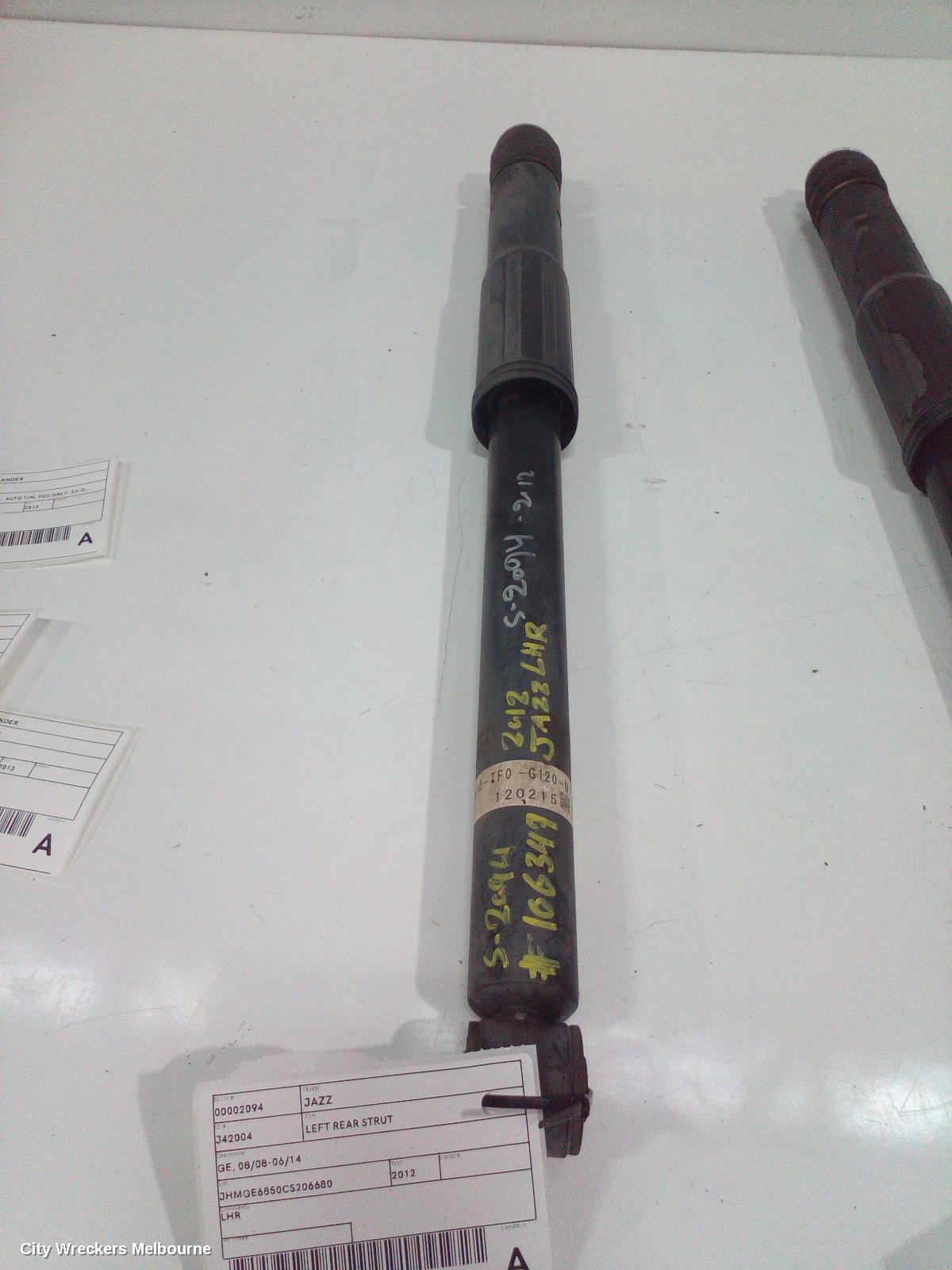 HONDA JAZZ LEFT REAR STRUT, GE, 08/2008 - 06/2014 - Image 1