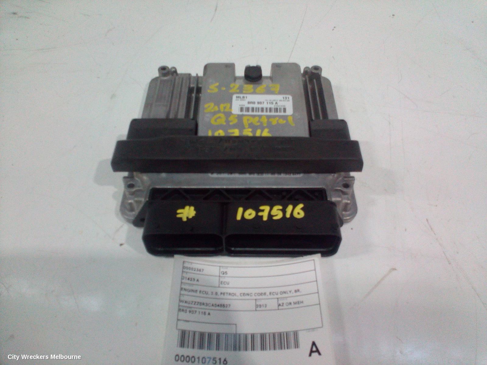 AUDI Q5 ECU, ENGINE ECU, 2.0, PETROL, CDNC CODE, ECU ONLY, 8R, 03/2009 - 10/2012 - Image 1