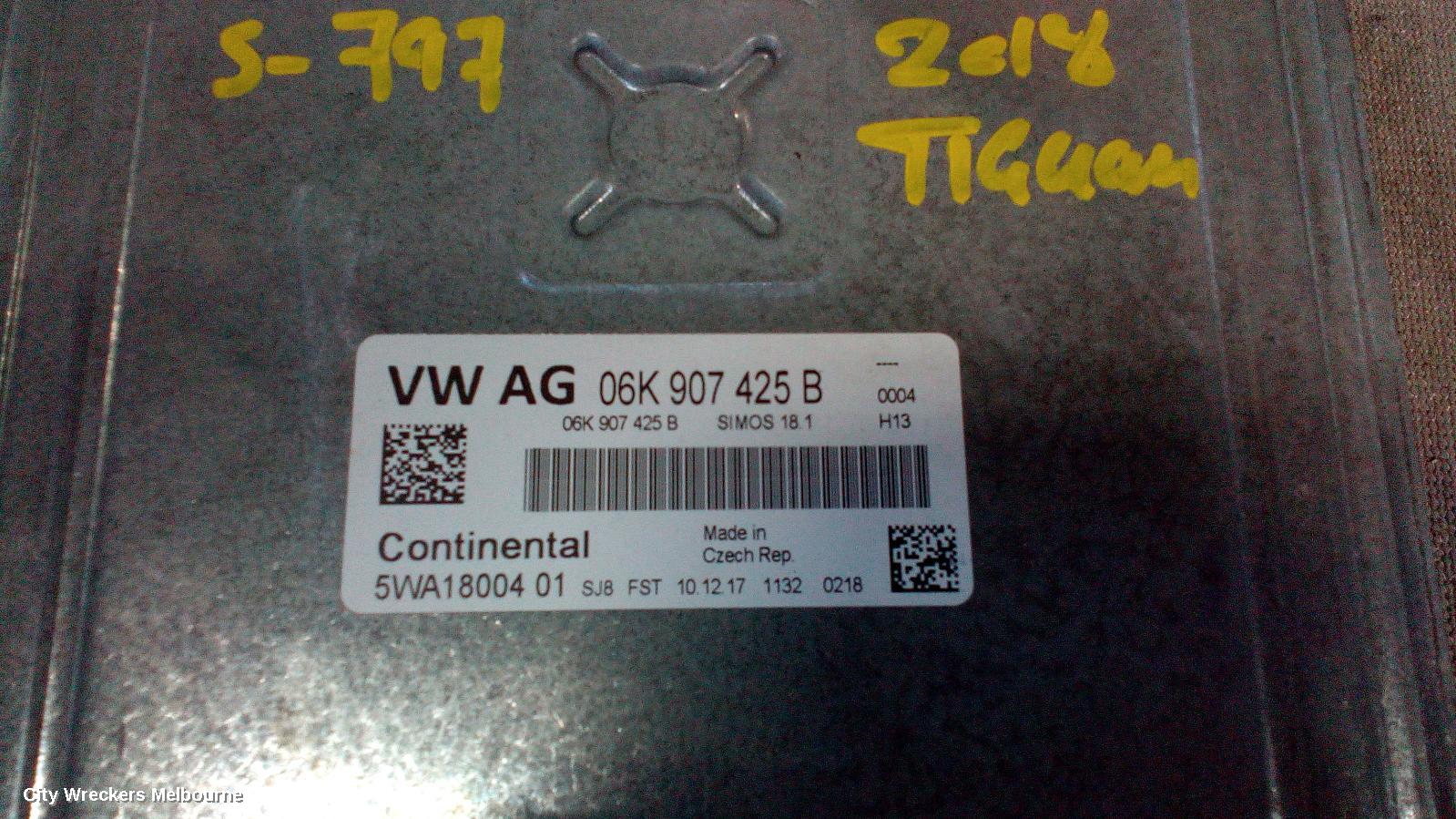 VOLKSWAGEN TIGUAN ECU, ENGINE ECU, 2.0, PETROL, ECU ONLY, CHHB CODE, 5NA, 06/2016 ONWARDS - Image 2