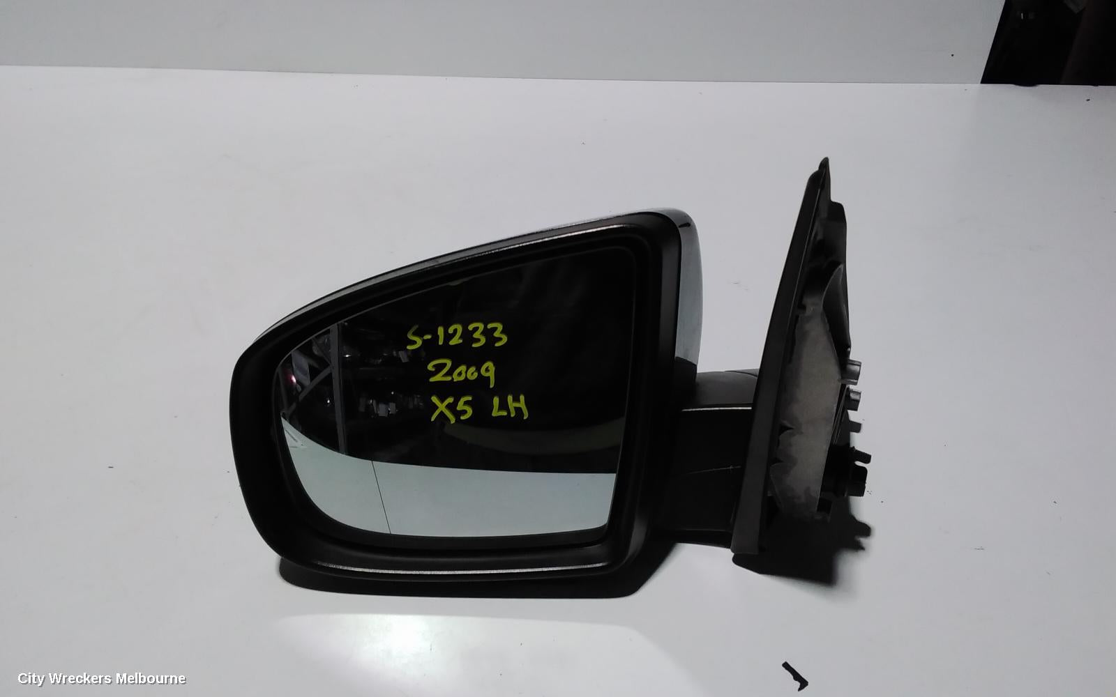 BMW X5 LEFT DOOR MIRROR, E70, STANDARD, NON SEAT ADJ, NON MEMORY, W/ AUTO DIP TYPE, 03/2007 - 12/2009 - Image 1