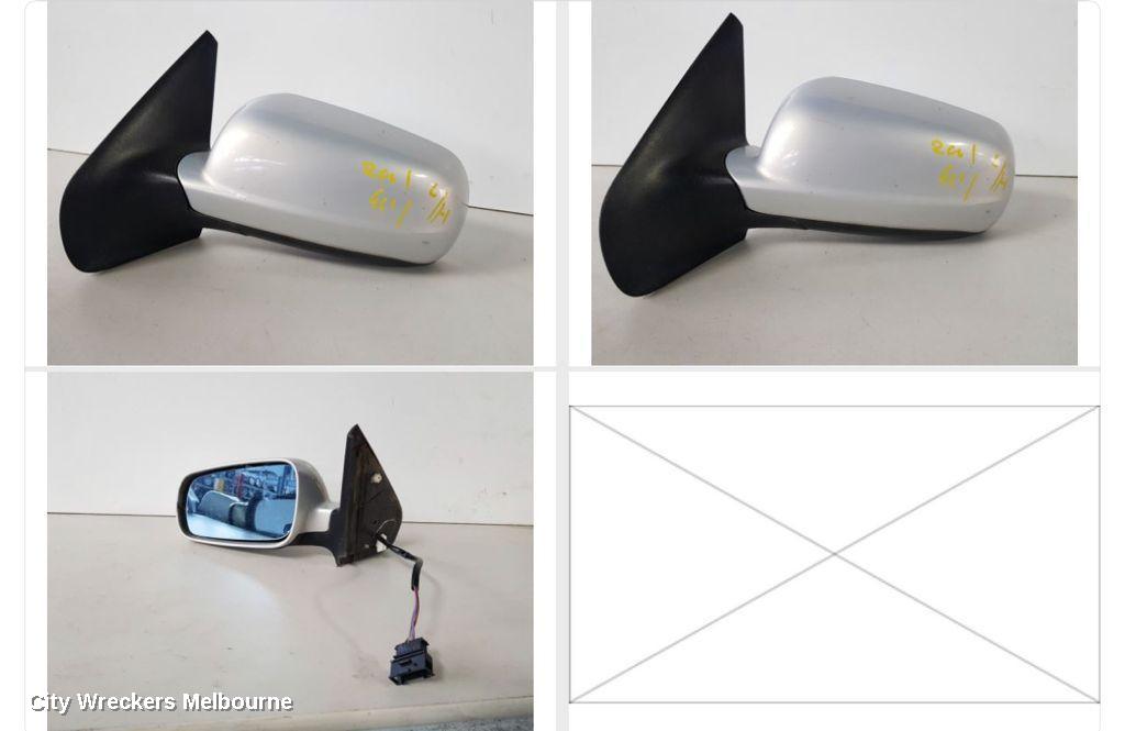 VOLKSWAGEN GOLF LEFT DOOR MIRROR, GEN 4, HATCH, CLEAR GLASS 170MM WIDE, 09/1998 - 06/2004 - Image 1