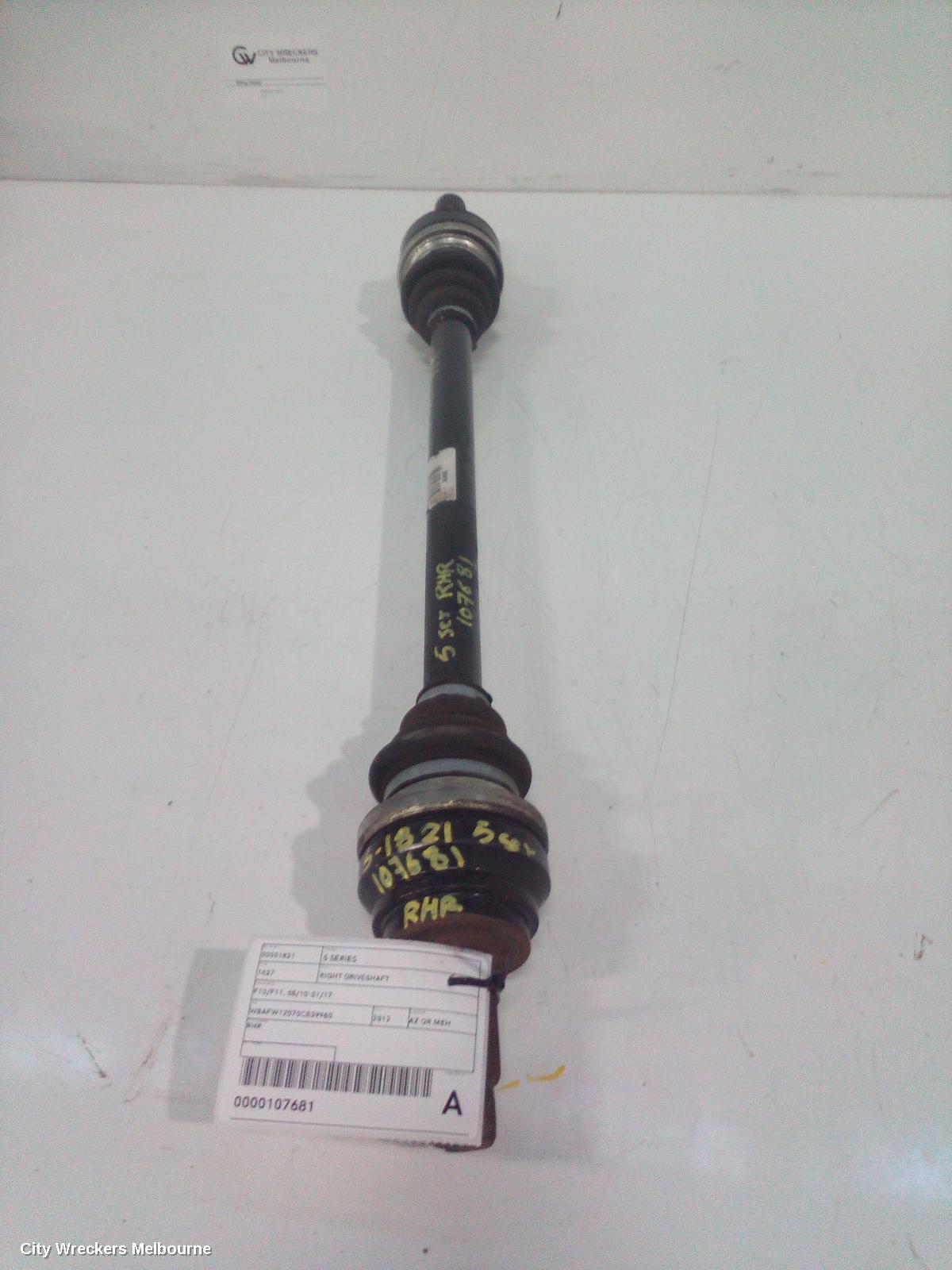 BMW 5 SERIES RIGHT DRIVESHAFT, F10/F11, 05/2010 - 01/2017 - Image 1