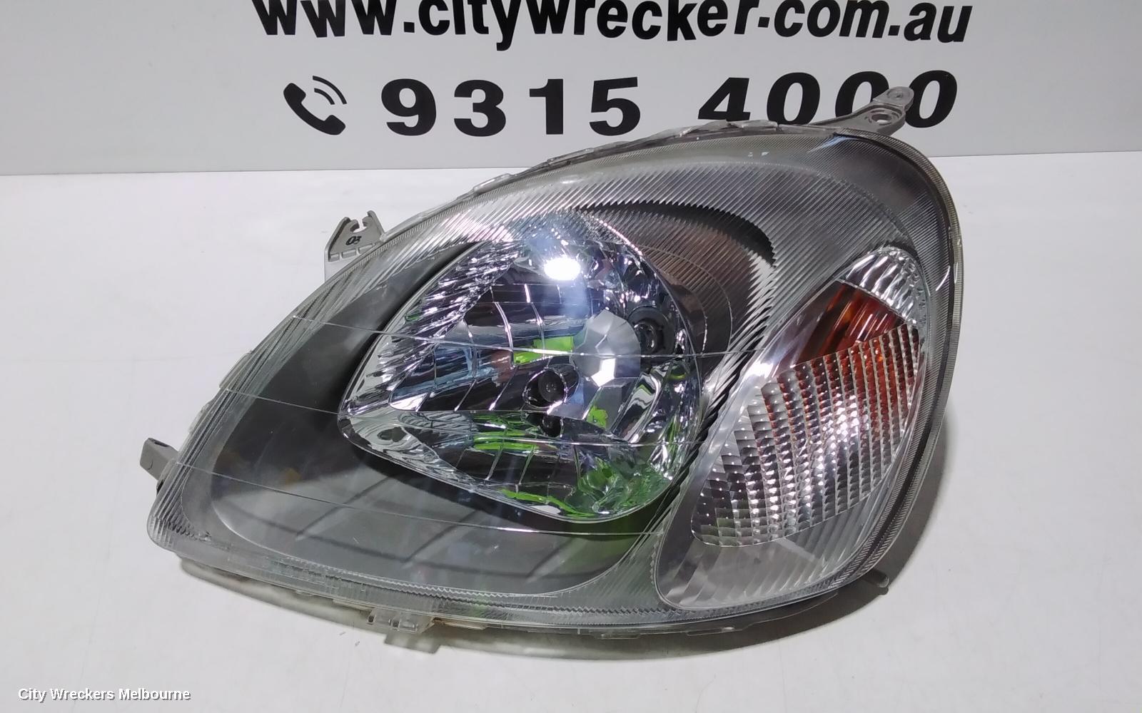 TOYOTA ECHO LEFT HEADLAMP, NCP10R, HATCH (GREY BASE), 10/1999 - 09/2002 - Image 2