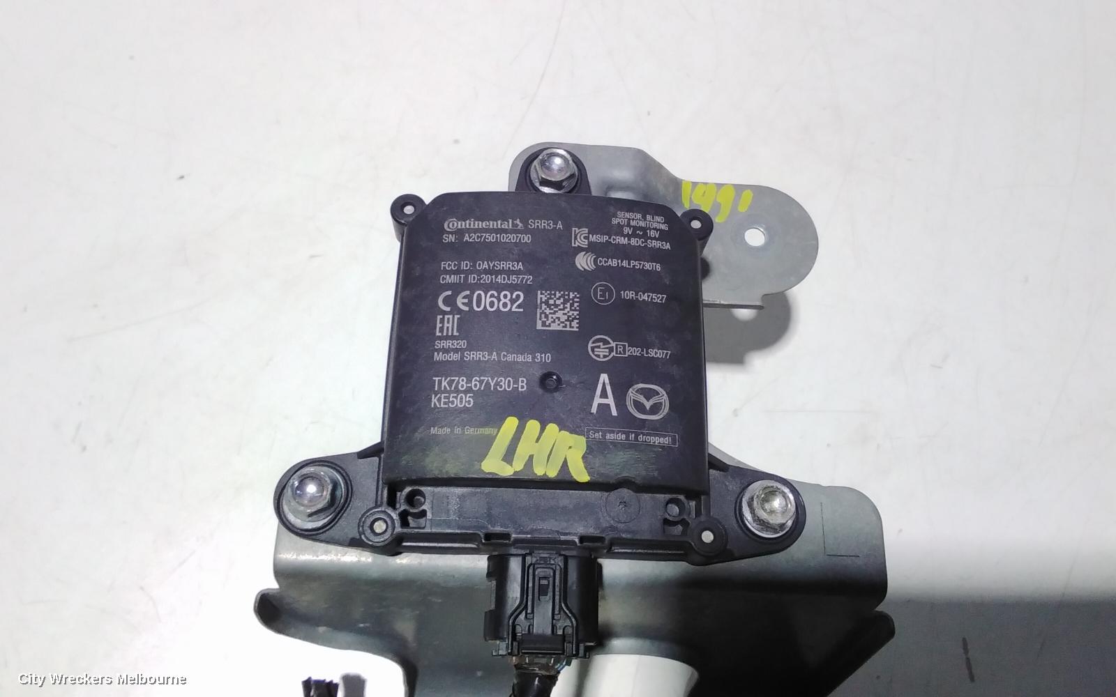 MAZDA CX9 ECU, BLIND SPOT MONITOR CONTROL MODULE (LH REAR), TC, 07/2016 ONWARDS - Image 2