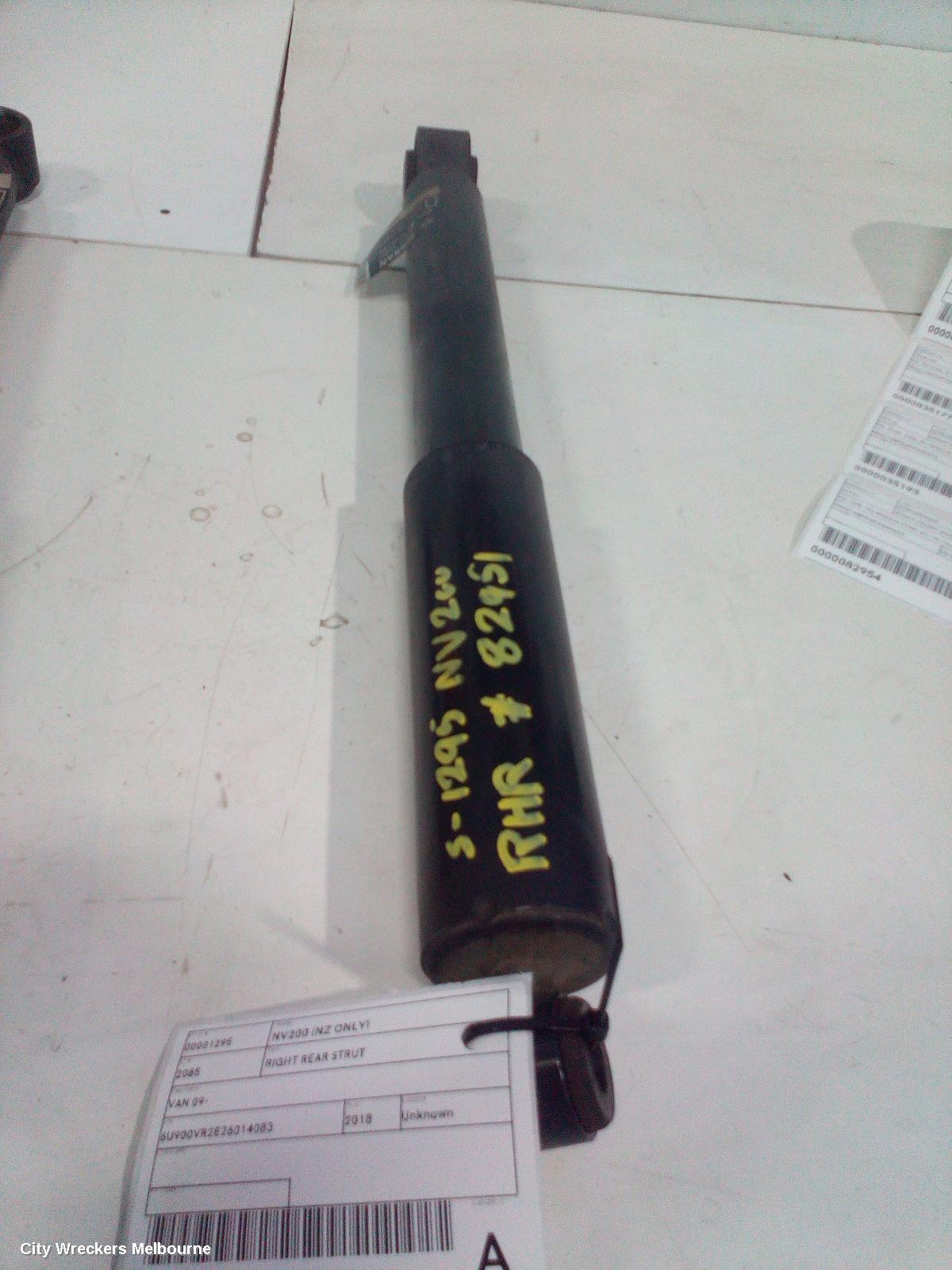 NISSAN NV200 (NZ ONLY) RIGHT REAR STRUT, VAN 09- - Image 2