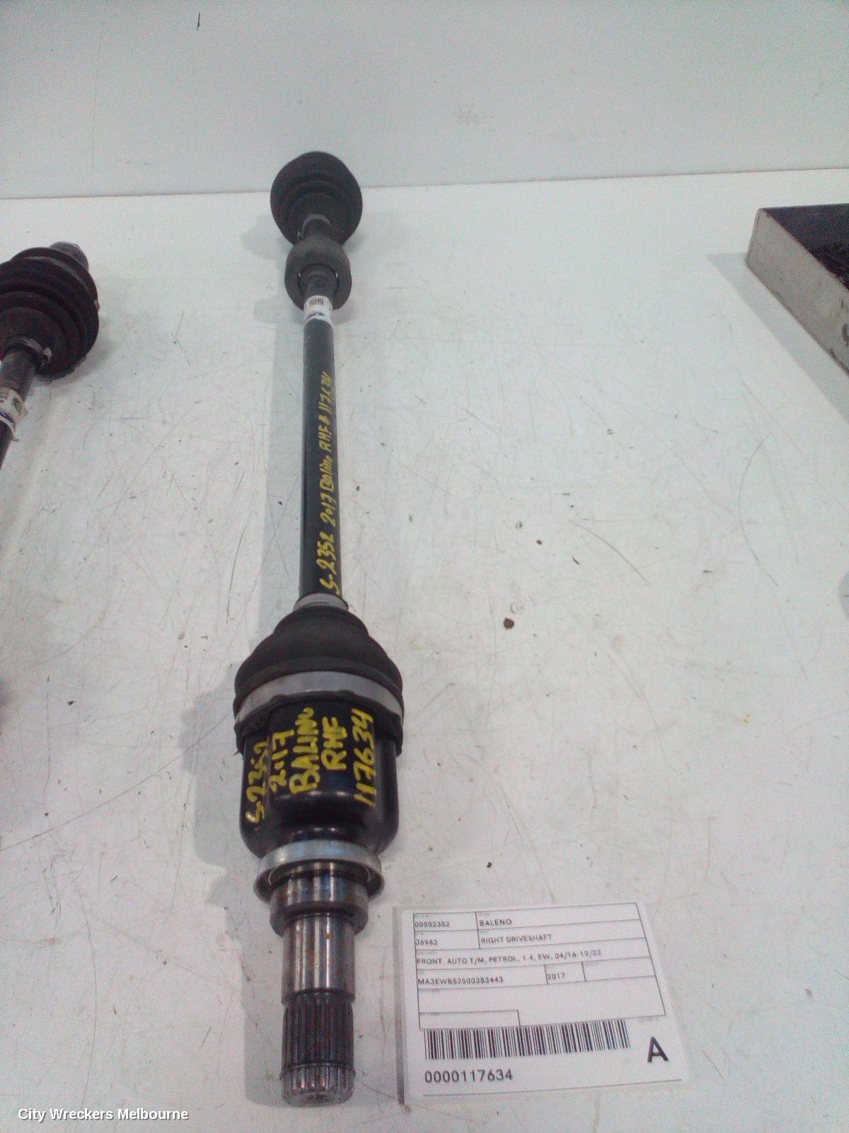 SUZUKI BALENO RIGHT DRIVESHAFT, FRONT, AUTO T/M, PETROL, 1.4, EW, 04/2016 - 12/2022 - Image 2