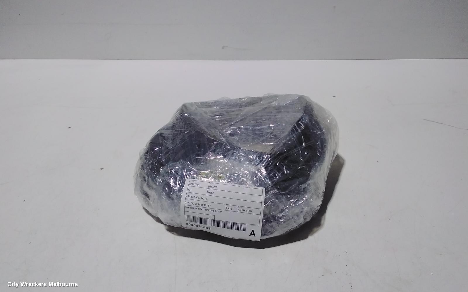 TOYOTA HIACE, 300 SERIES, 02/2019 ONWARDS, RHF DOOR SEAL  ON THE BODY: 91883 - Image 2
