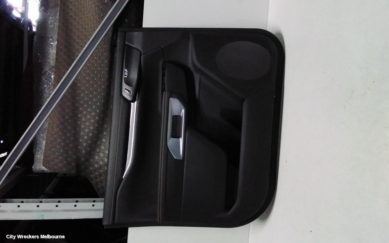 FORD RANGER DOOR TRIM, RA, LH FRONT, LEATHER, BLACK, W/ ORANGE STITCHING, 05/2022 ONWARDS - Image 2
