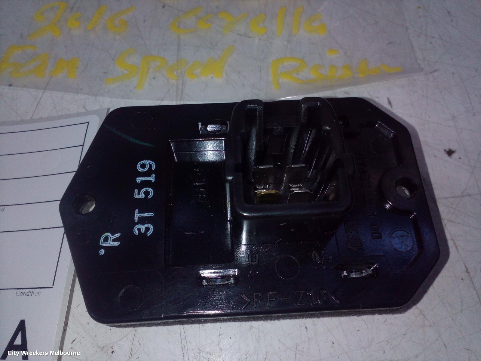 TOYOTA COROLLA FAN SPEED RESISTOR, ZRE182R, HATCH, 10/2012 - 06/2018 - Image 3