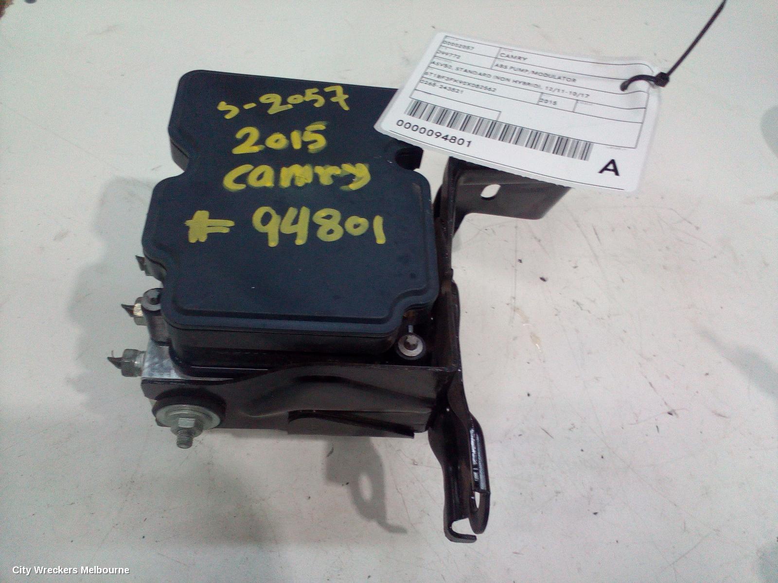 TOYOTA CAMRY ABS PUMP/MODULATOR, ASV50, STANDARD (NON HYBRID), P/N 4405006320, 05/2015 - 10/2017 - Image 1