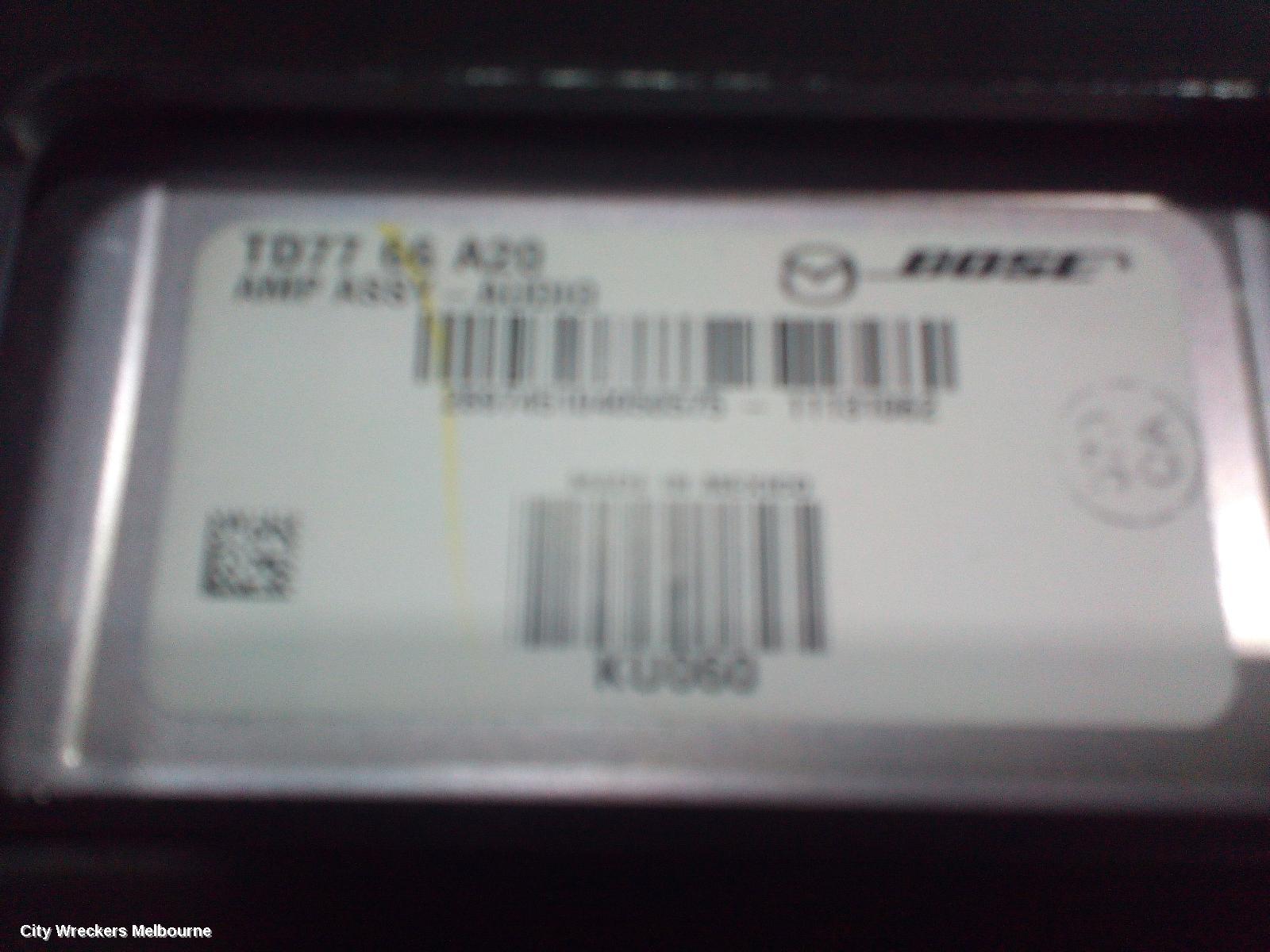 MAZDA CX9 RADIO/CD/DVD/SAT/TV, AMPLIFIER ONLY (ALL BOSE SYSTEM), P/N TD7766A20, TB, 12/2007 - 12/2015 - Image 3