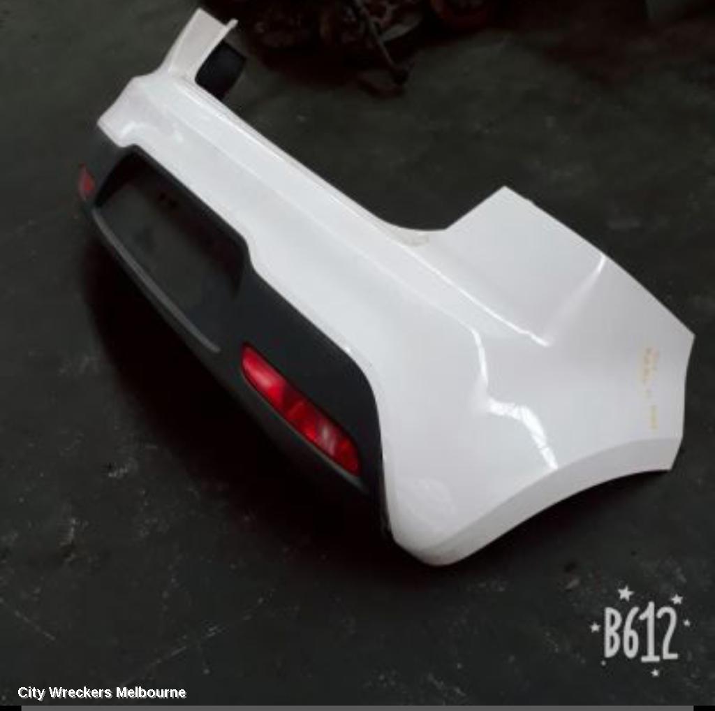 KIA RIO REAR BUMPER, BUMPER BAR (UPPER), UB, 3DR/5DR HATCH, NON PARK SENSOR TYPE, 08/2011 - 10/2014 - Image 2