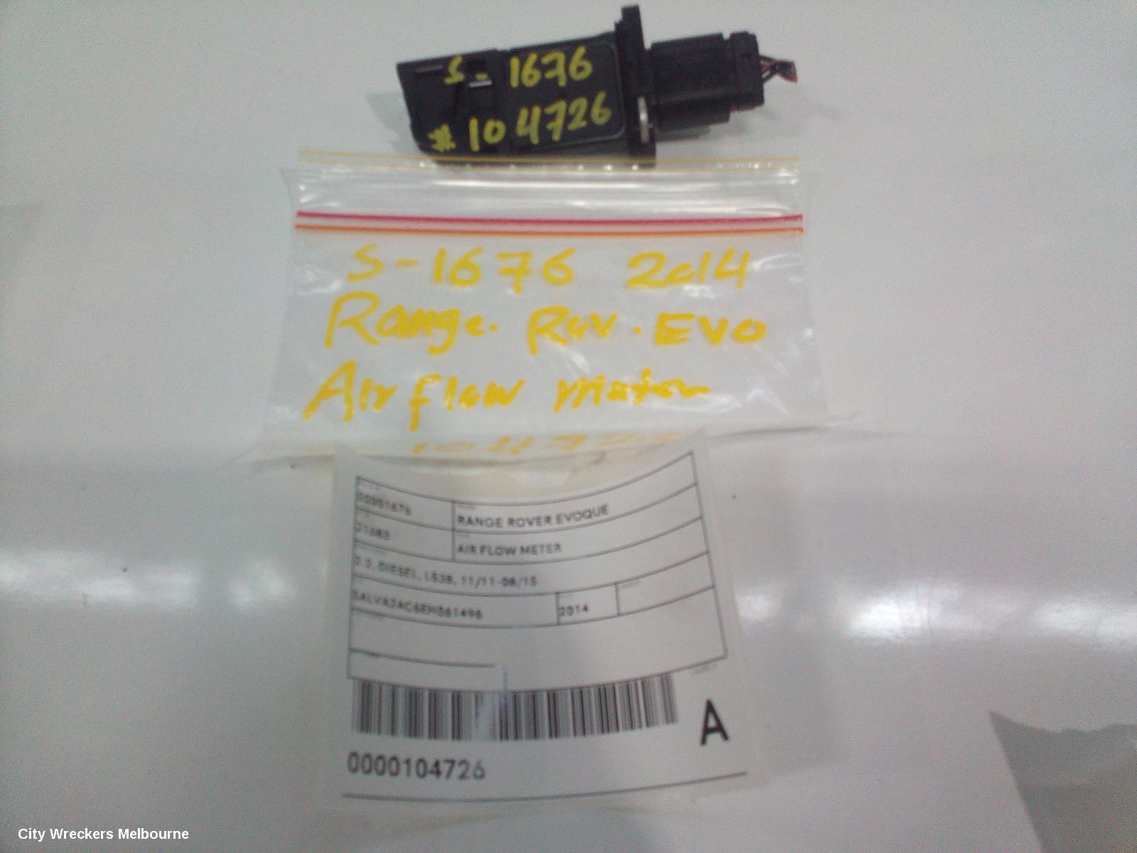 LAND ROVER RANGEROVER EVOQUE AIR FLOW METER, 2.2, DIESEL, L538, 11/2011 - 08/2015 - Image 1