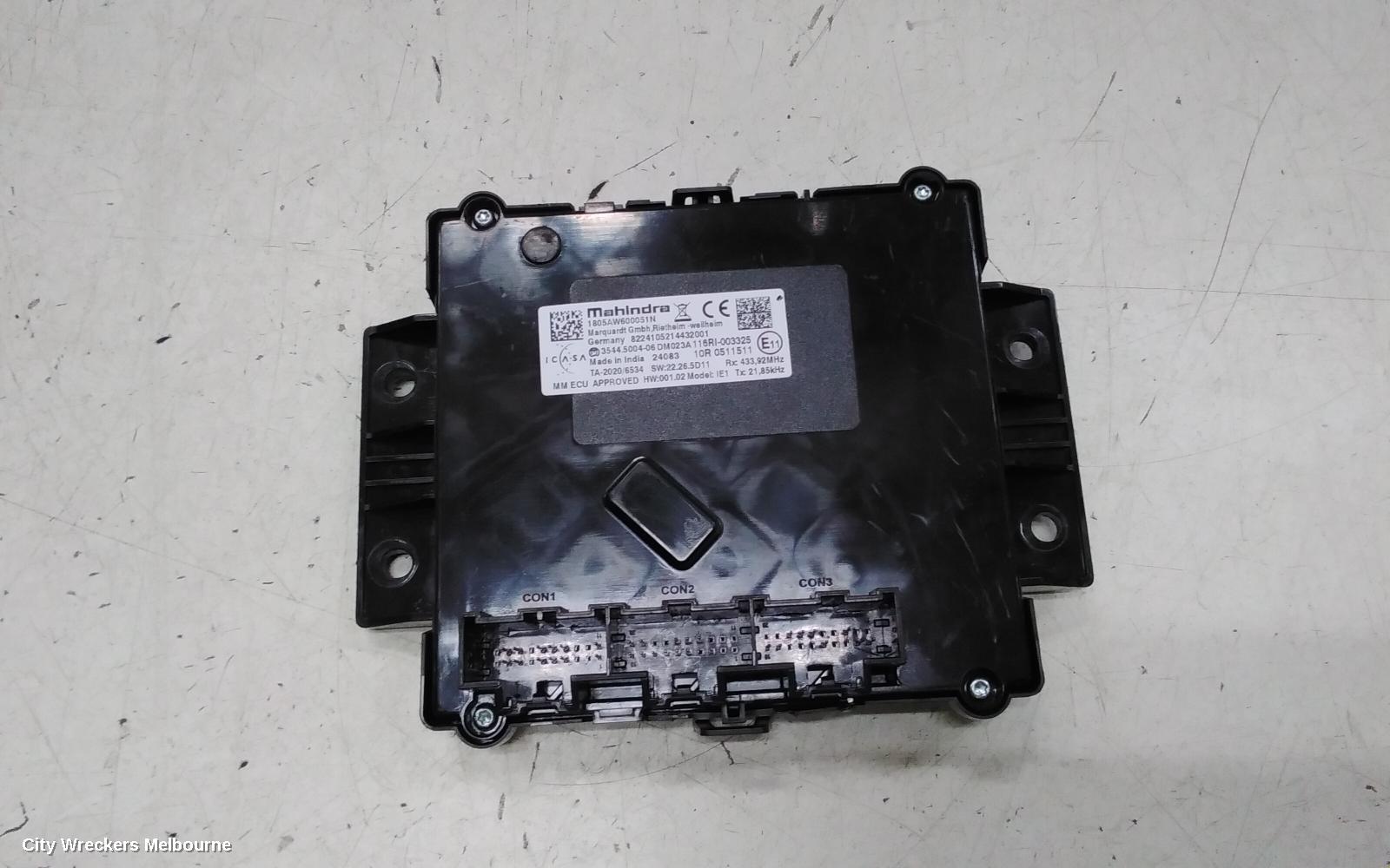 MAHINDRA XUV700, W601, 01/2023 ONWARDS, CONTROL UNIT 1805AW600051N: 140711 - Image 1