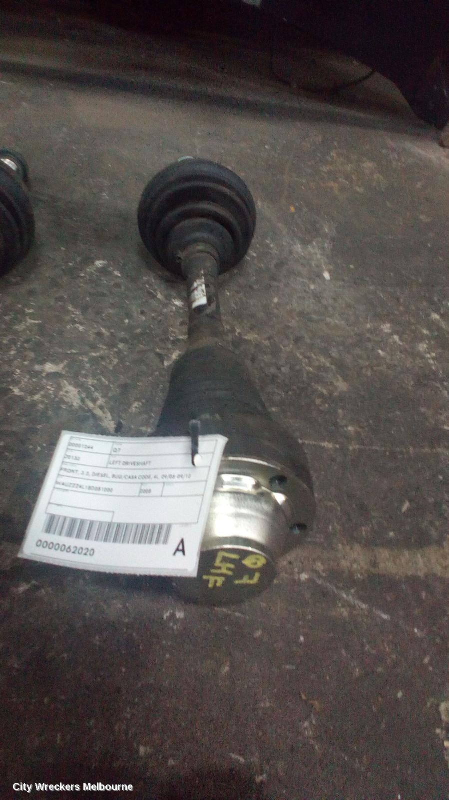 AUDI Q7 LEFT DRIVESHAFT, FRONT, 3.0, DIESEL, BUG/CASA CODE, 4L, 09/2006 - 09/2010 - Image 1