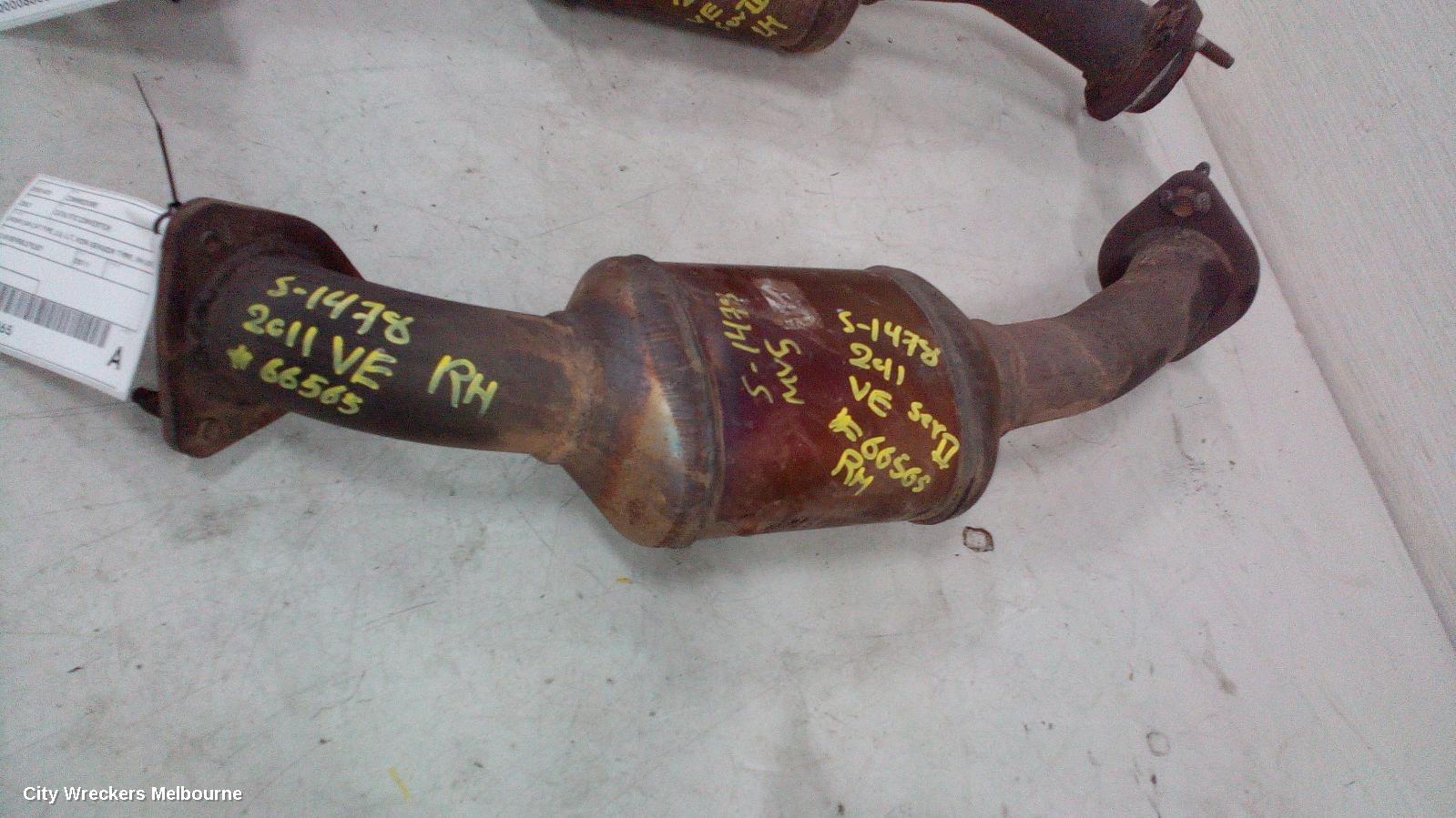 HOLDEN COMMODORE CATALYTIC CONVERTER, UNDER CAR-CAT TYPE, 3.6, LLT, NON SENSOR TYPE, RH SIDE, VE, 08/2009 - 04/2013 - Image 1