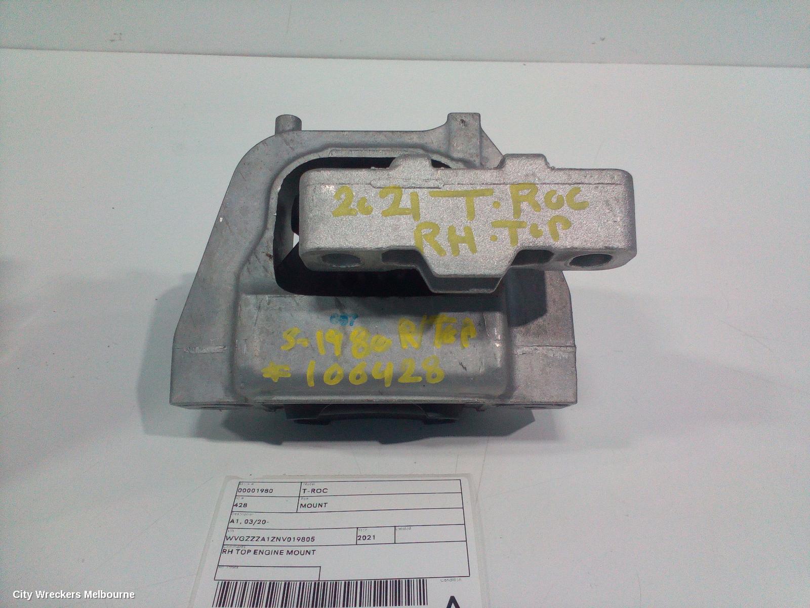 VOLKSWAGEN T-ROC MOUNT, A1, 03/2020 - 12/2025 - Image 2