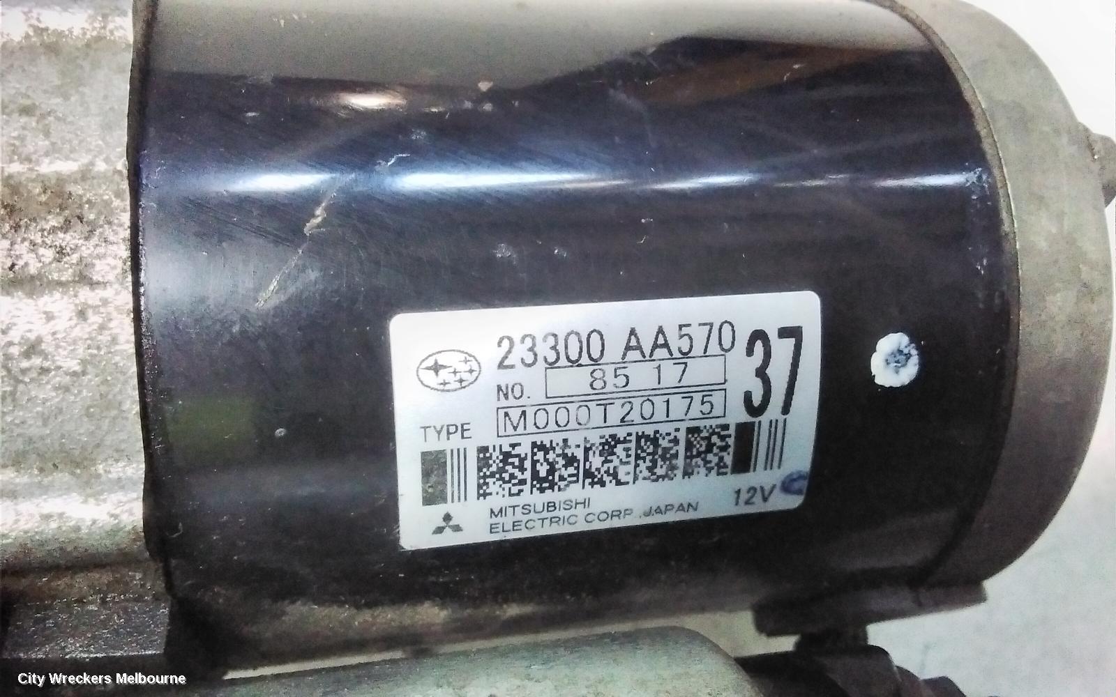 SUBARU FORESTER STARTER, PETROL, EJ20/EJ25, NON TURBO, AUTO, 4 SPEED, 08/1997 - 12/2012 - Image 3